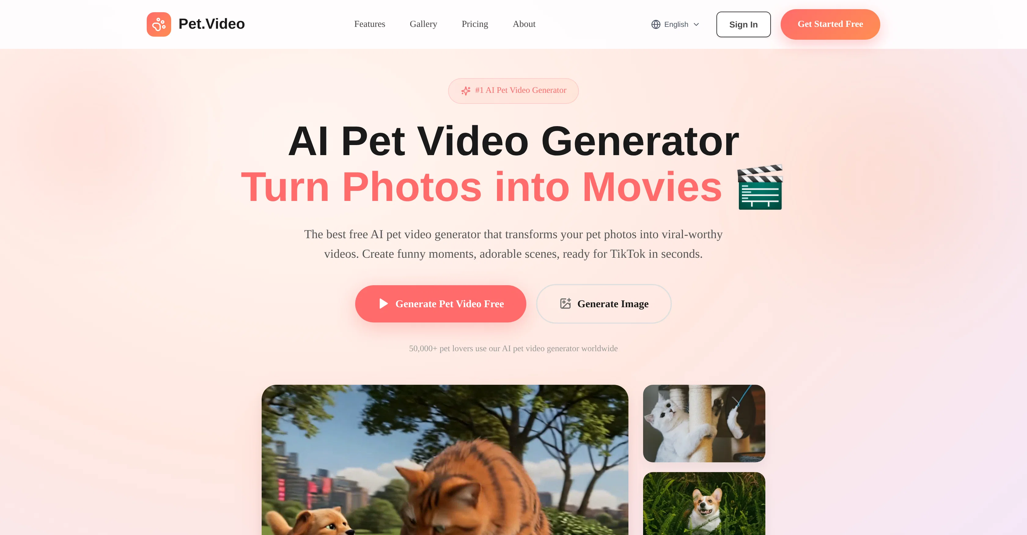 Pet.Video screenshot