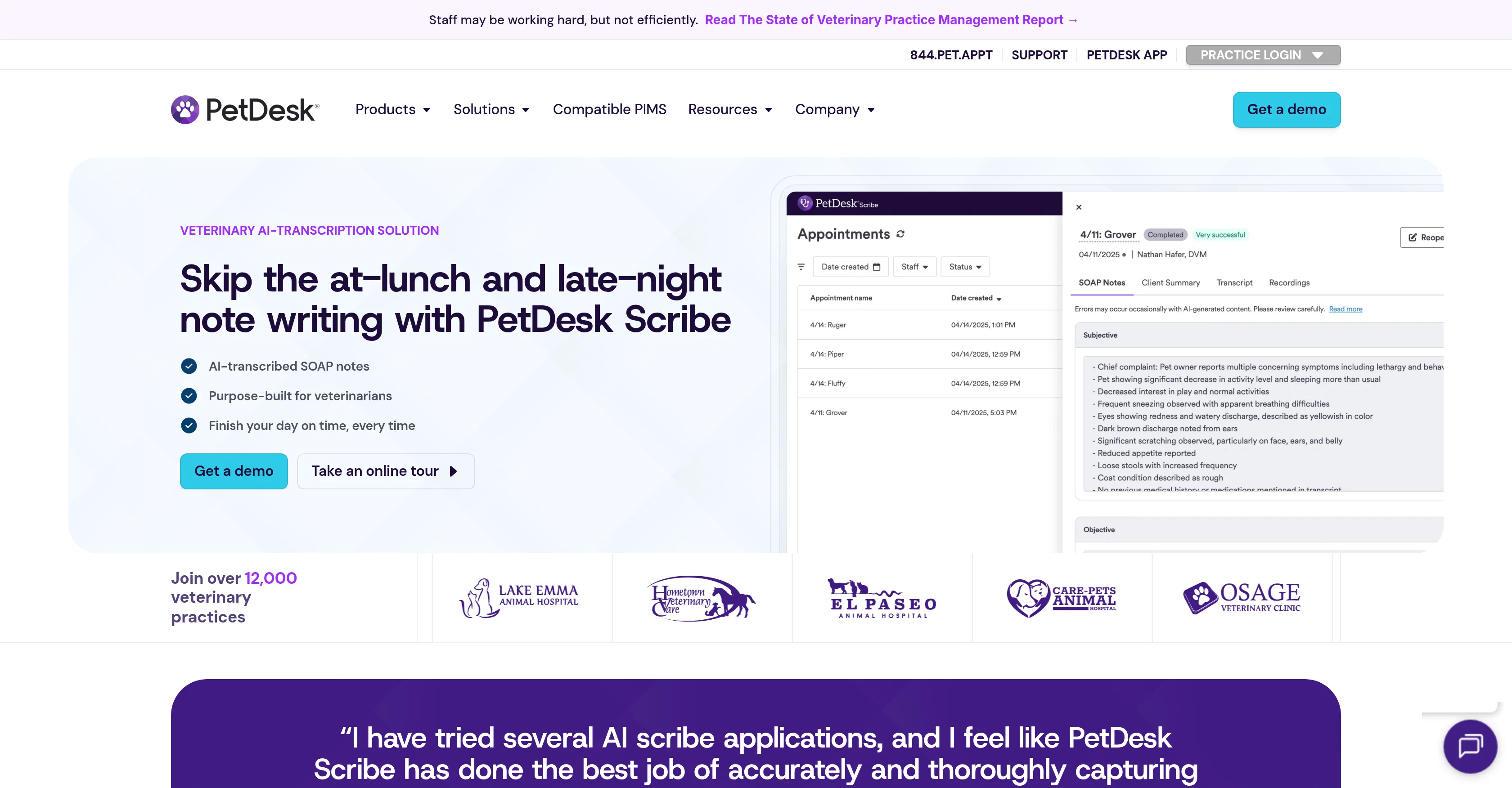PetDesk Scribe screenshot