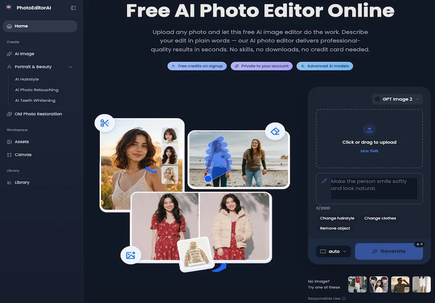 PhotoEditorAI screenshot