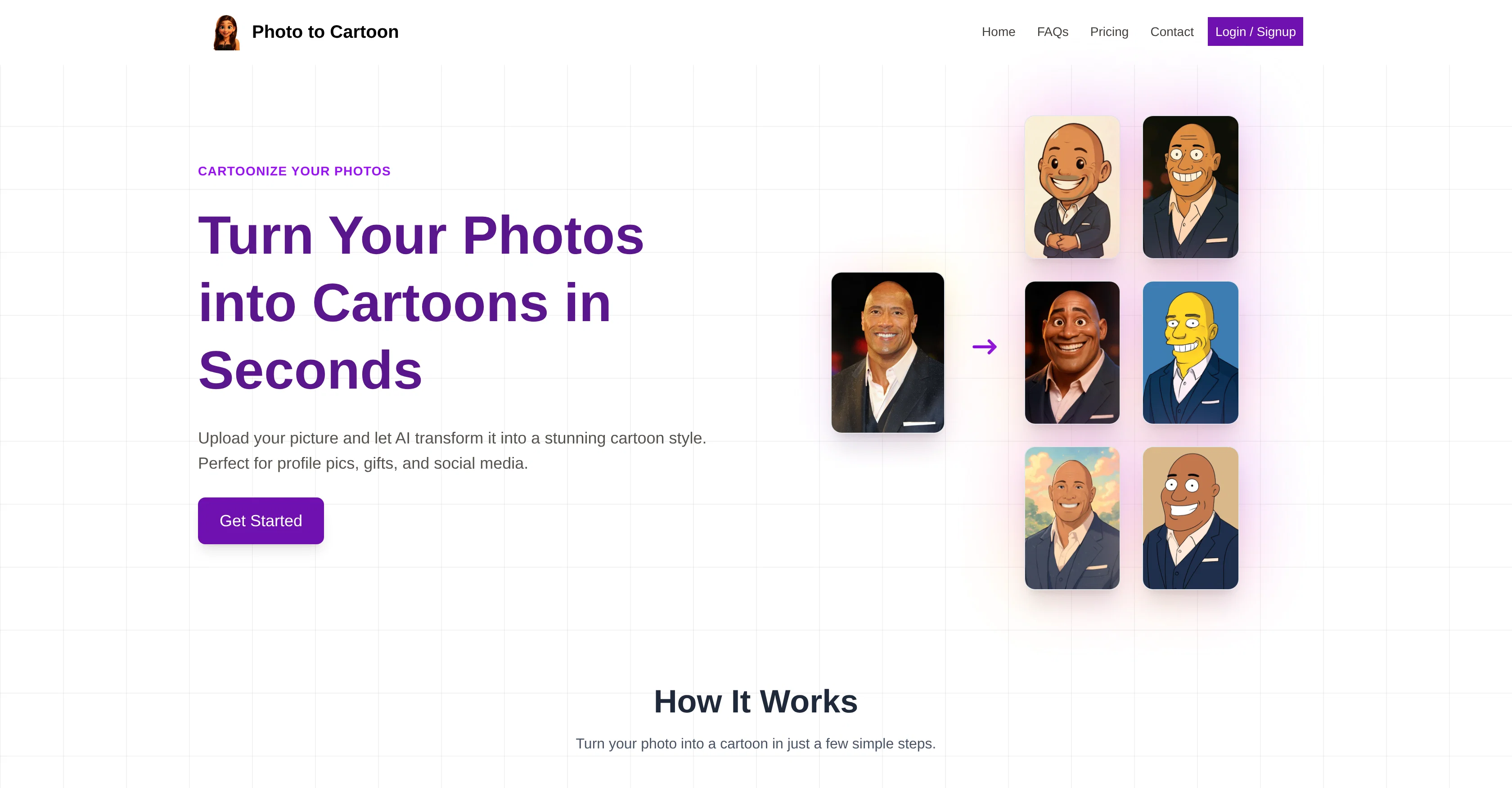 Photo to Cartoon.co screenshot