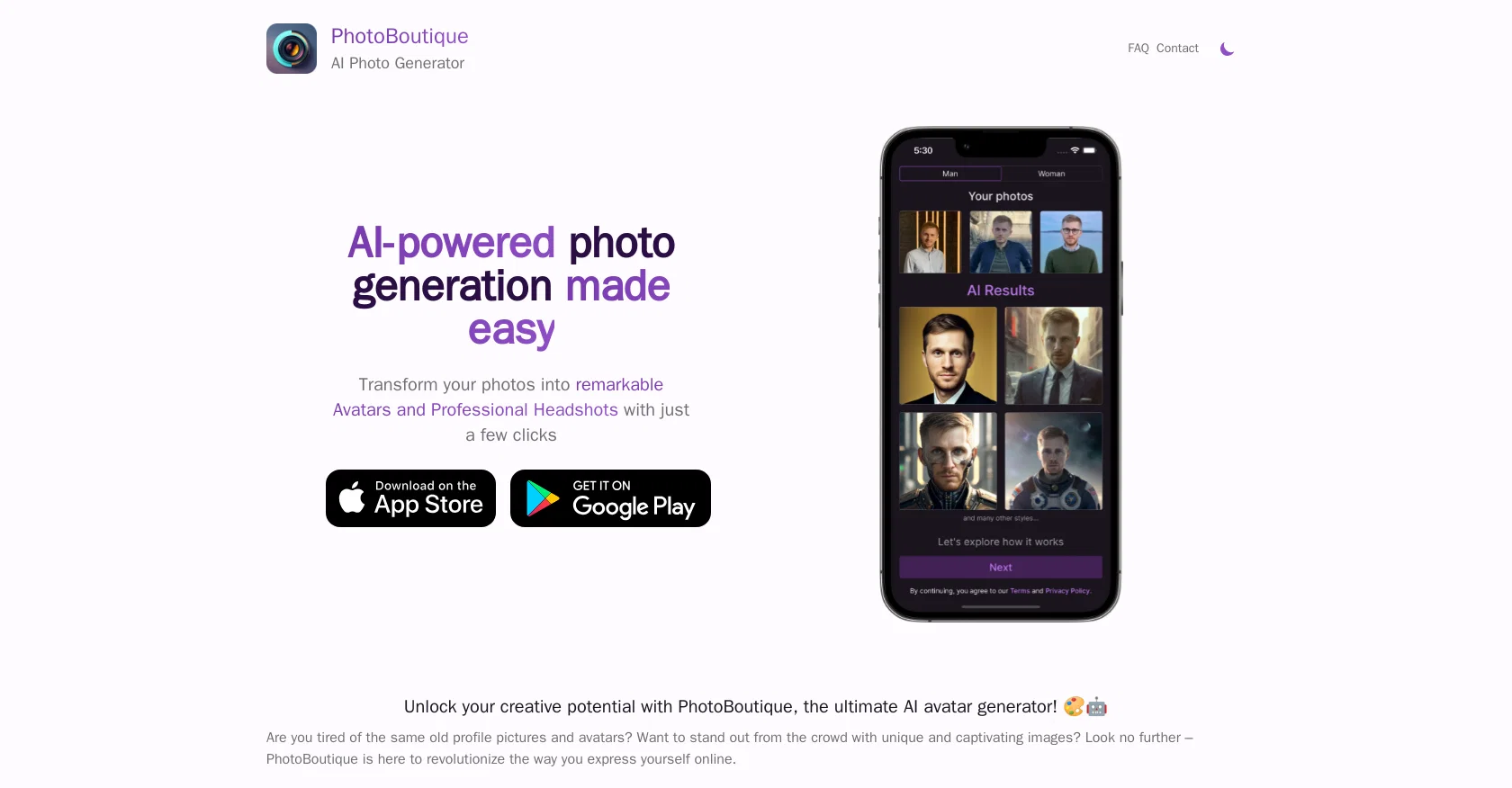 PhotoBoutique screenshot