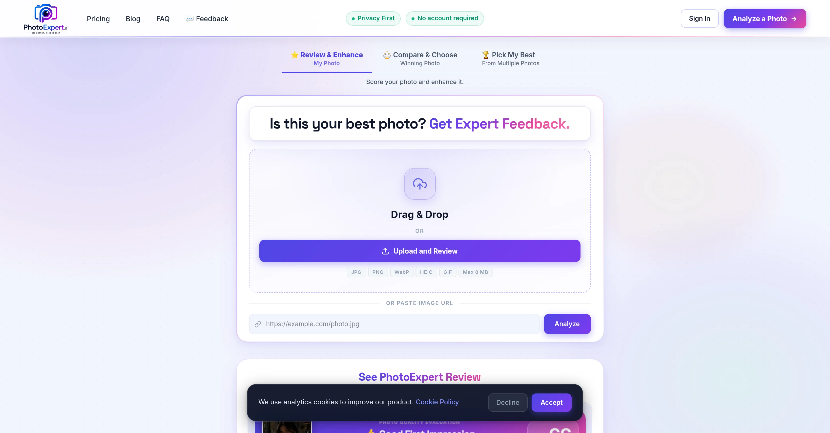 PhotoExpert screenshot