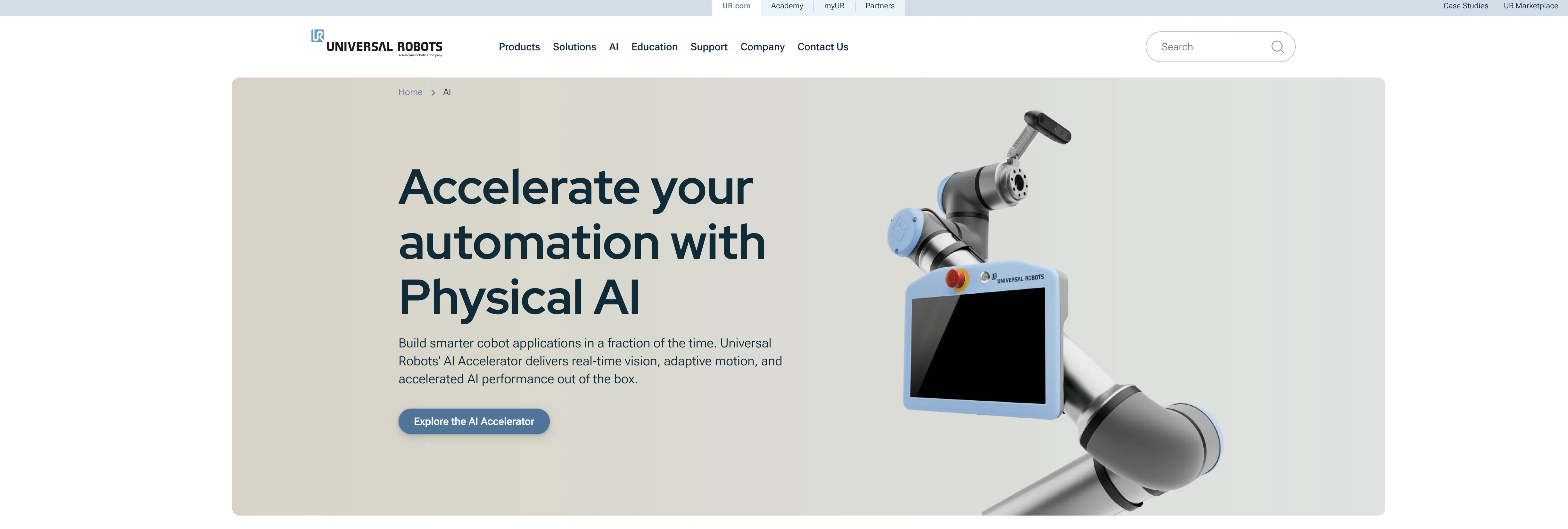 Physical AI | Universal Robots screenshot