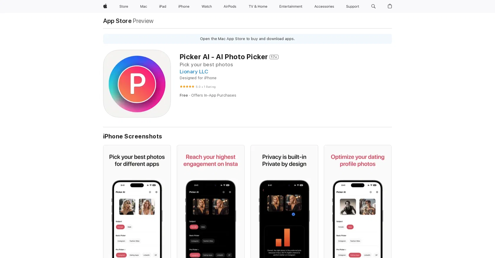 Picker AI screenshot