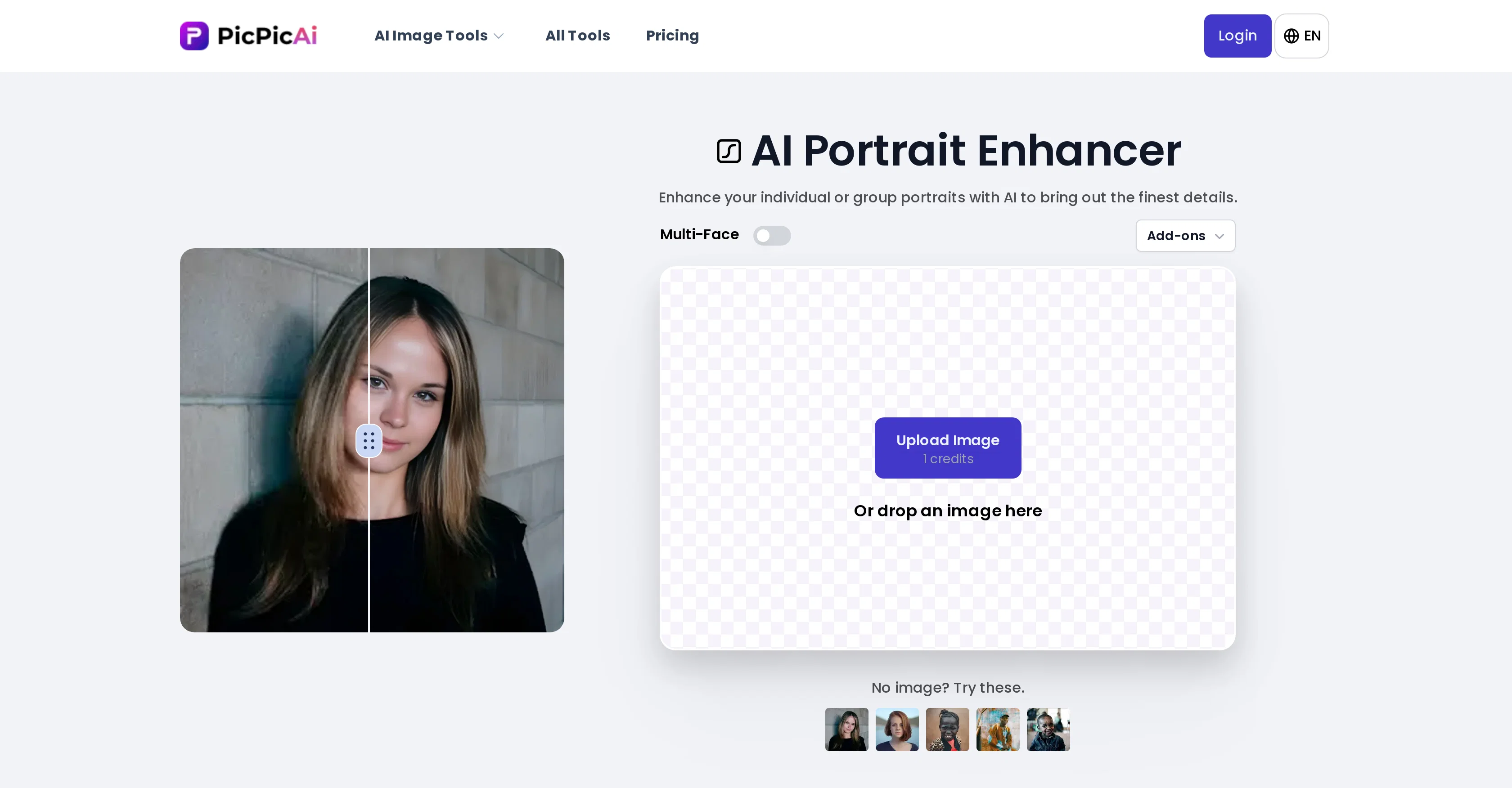 PicPicAI - AI Portrait Enhancerv2.0 screenshot