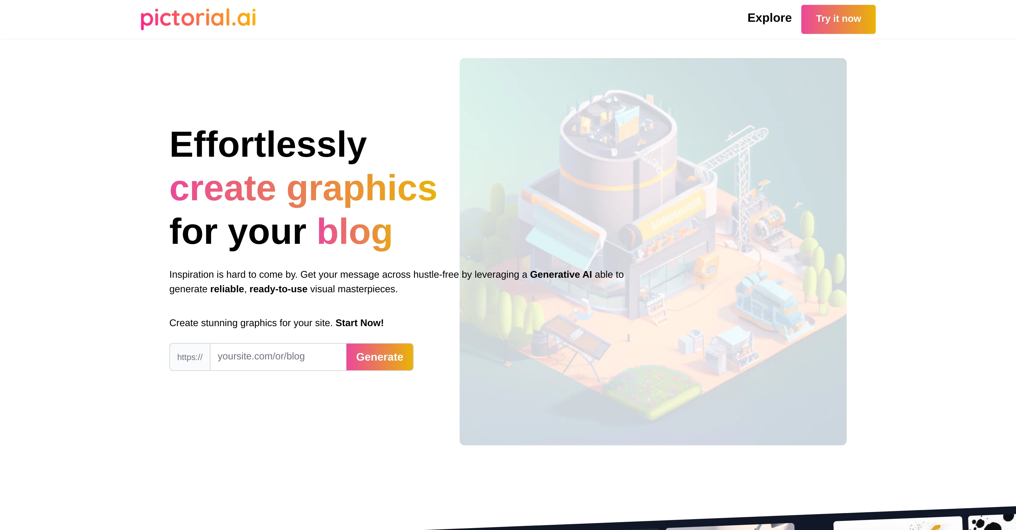 Pictorial screenshot