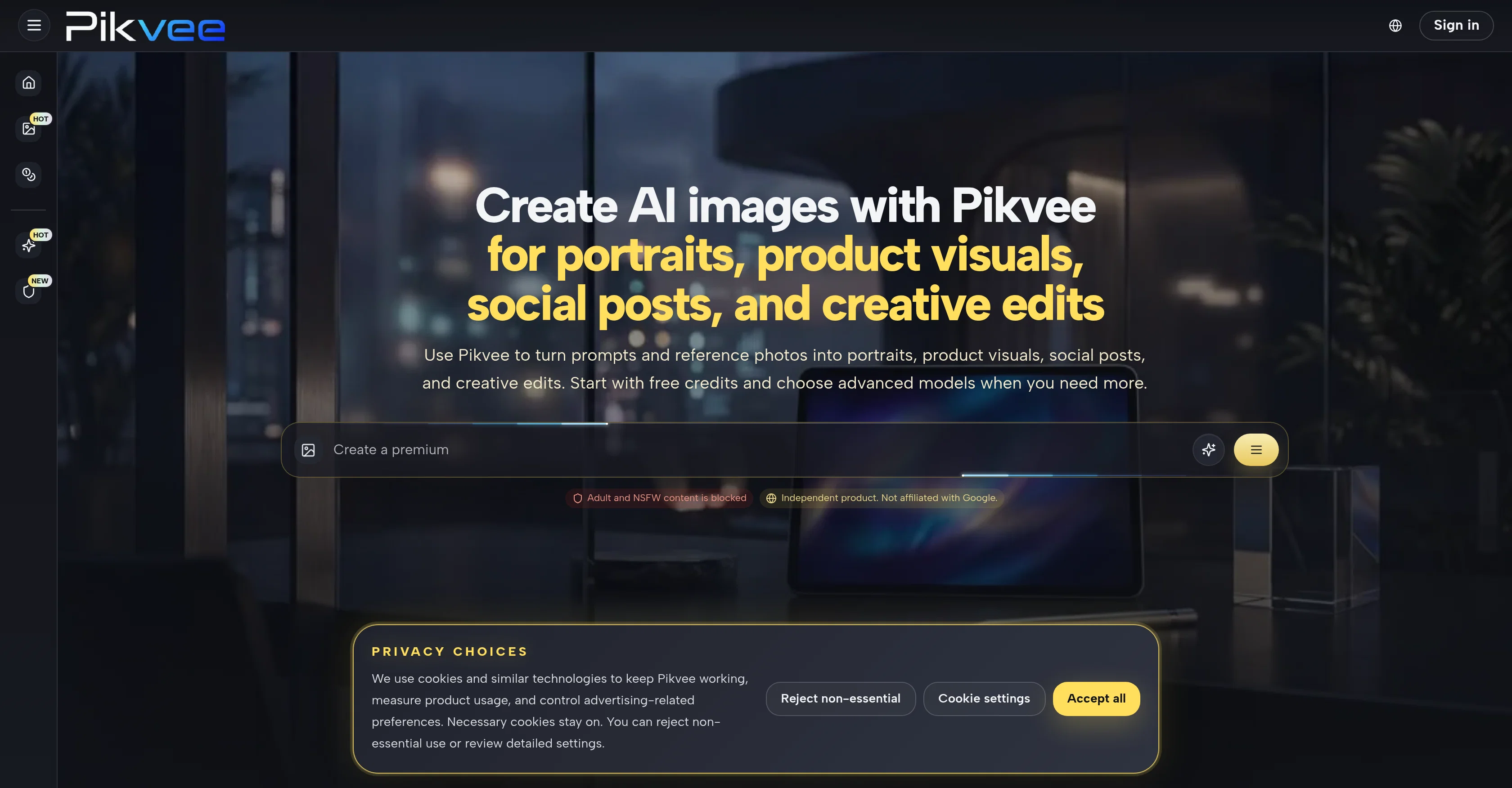 Pikvee screenshot
