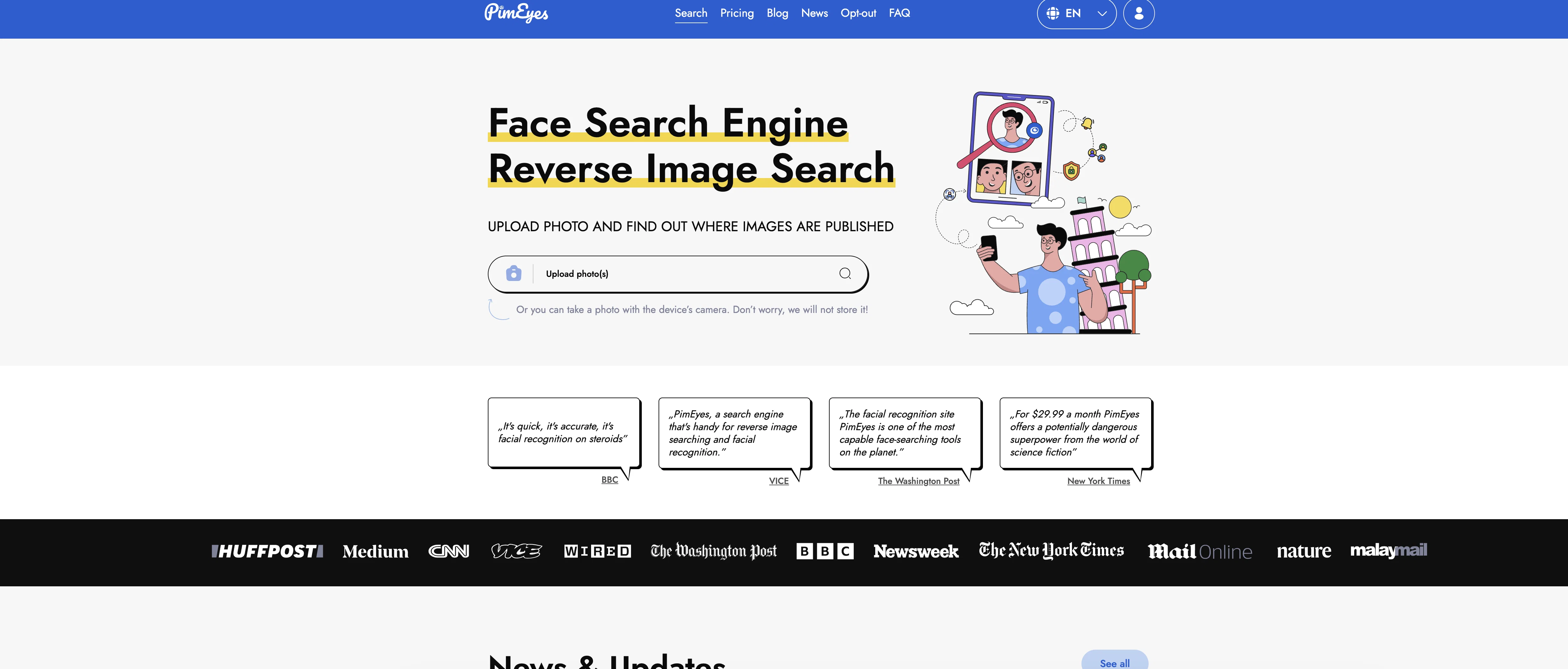 PimEyes screenshot