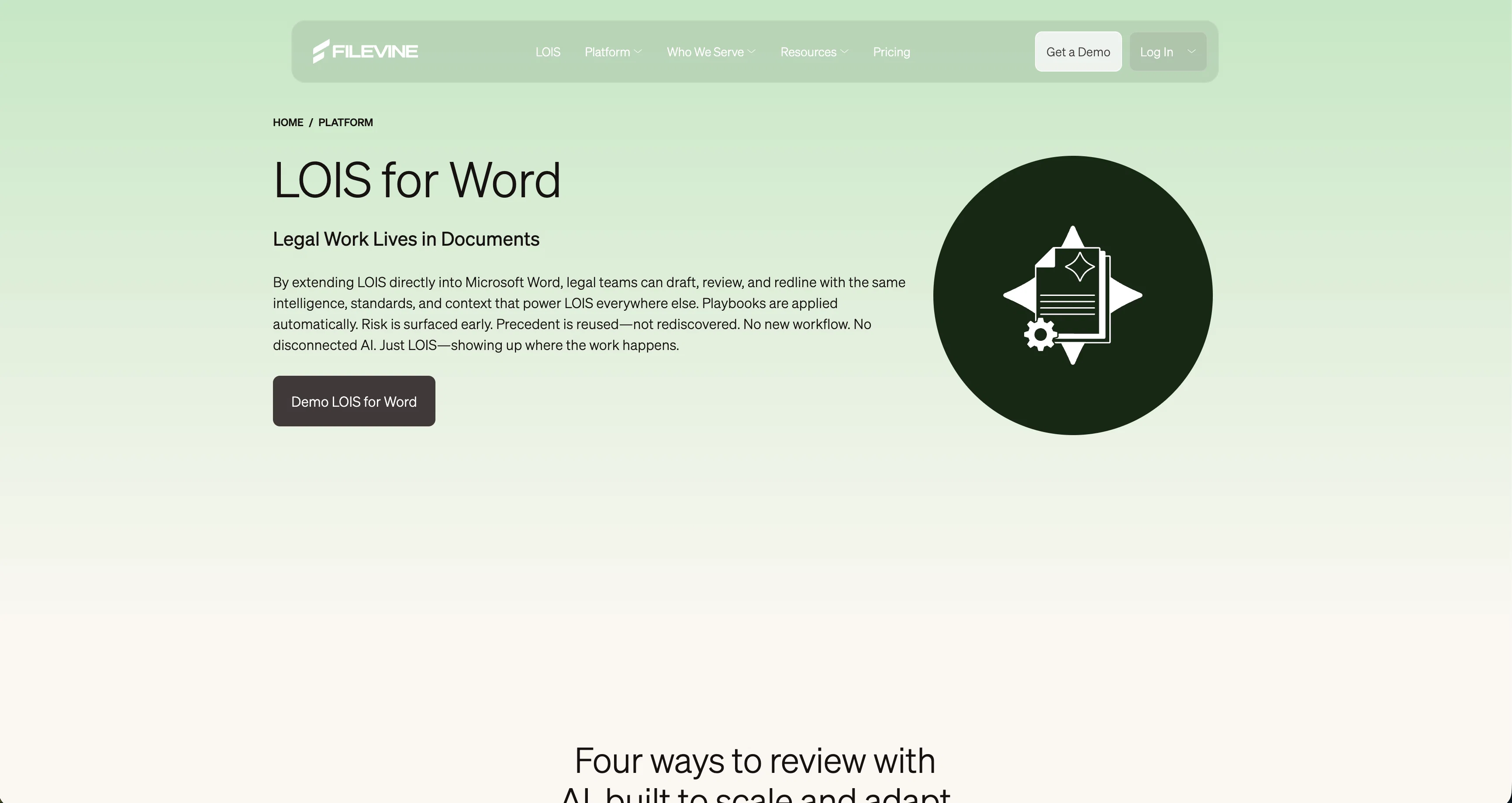 Filevine screenshot