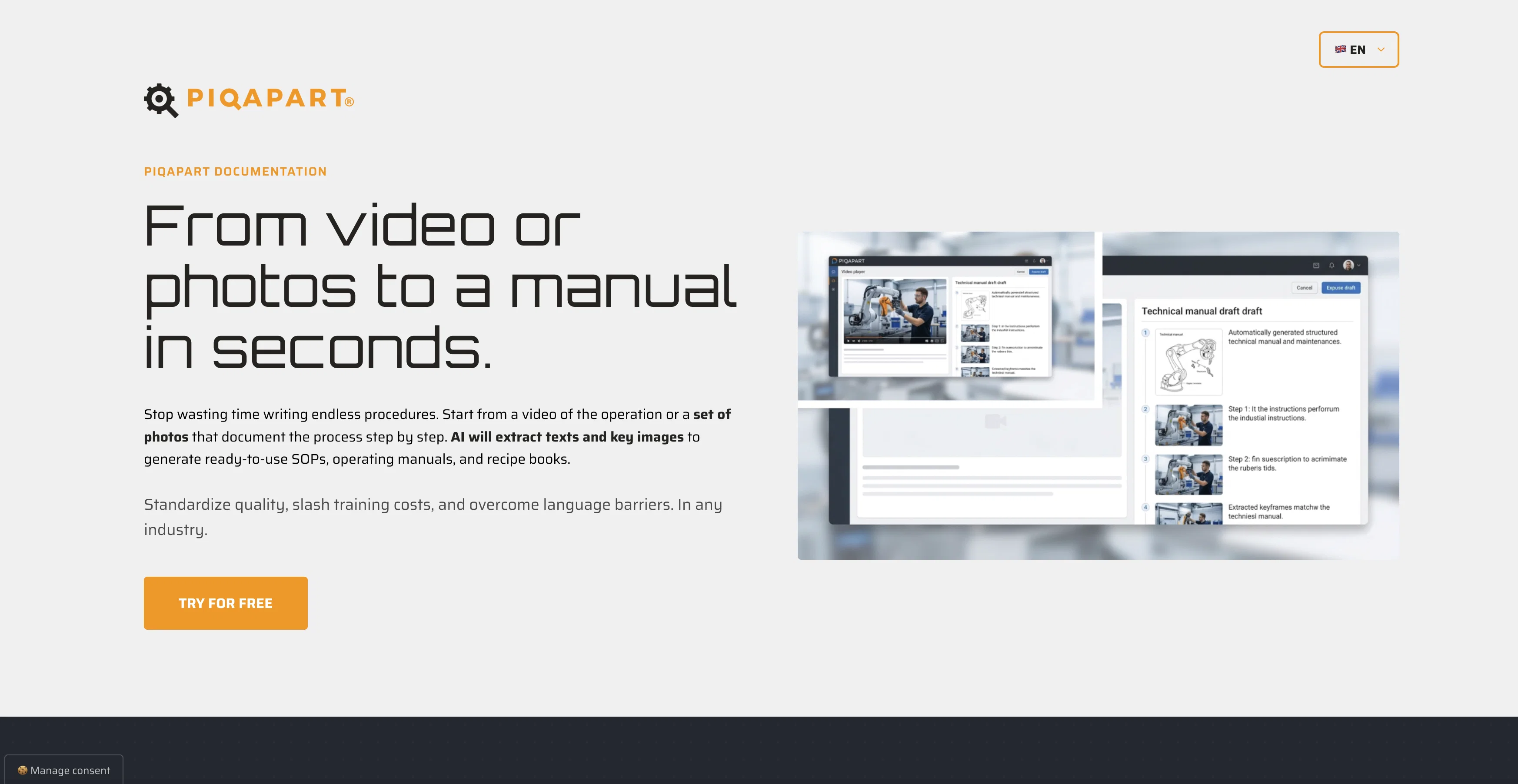 PIQAPART screenshot