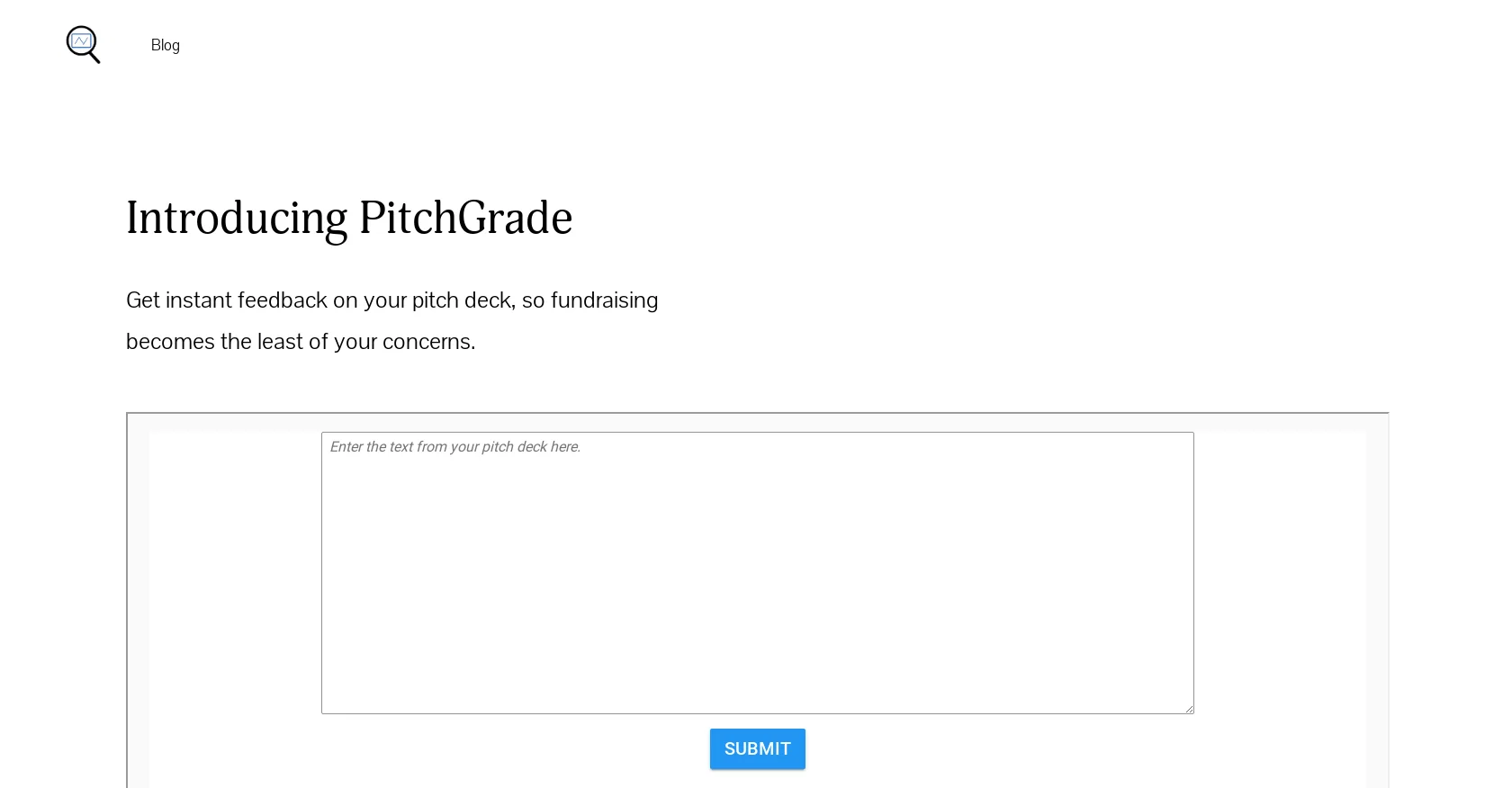 Pitchgrade screenshot