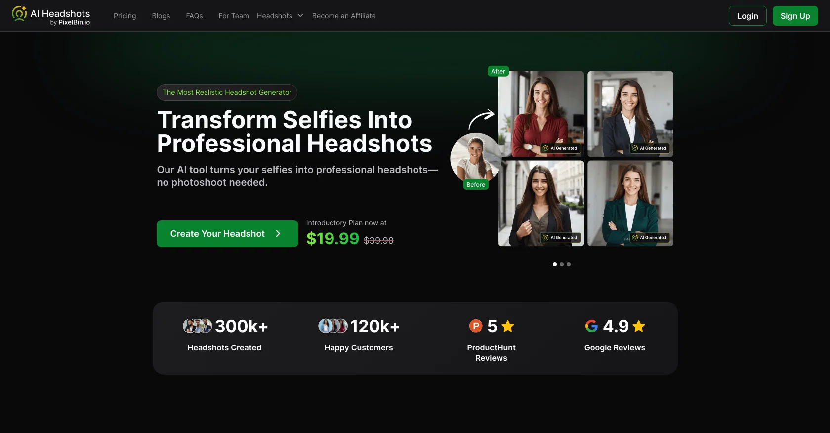 AI Headshots screenshot