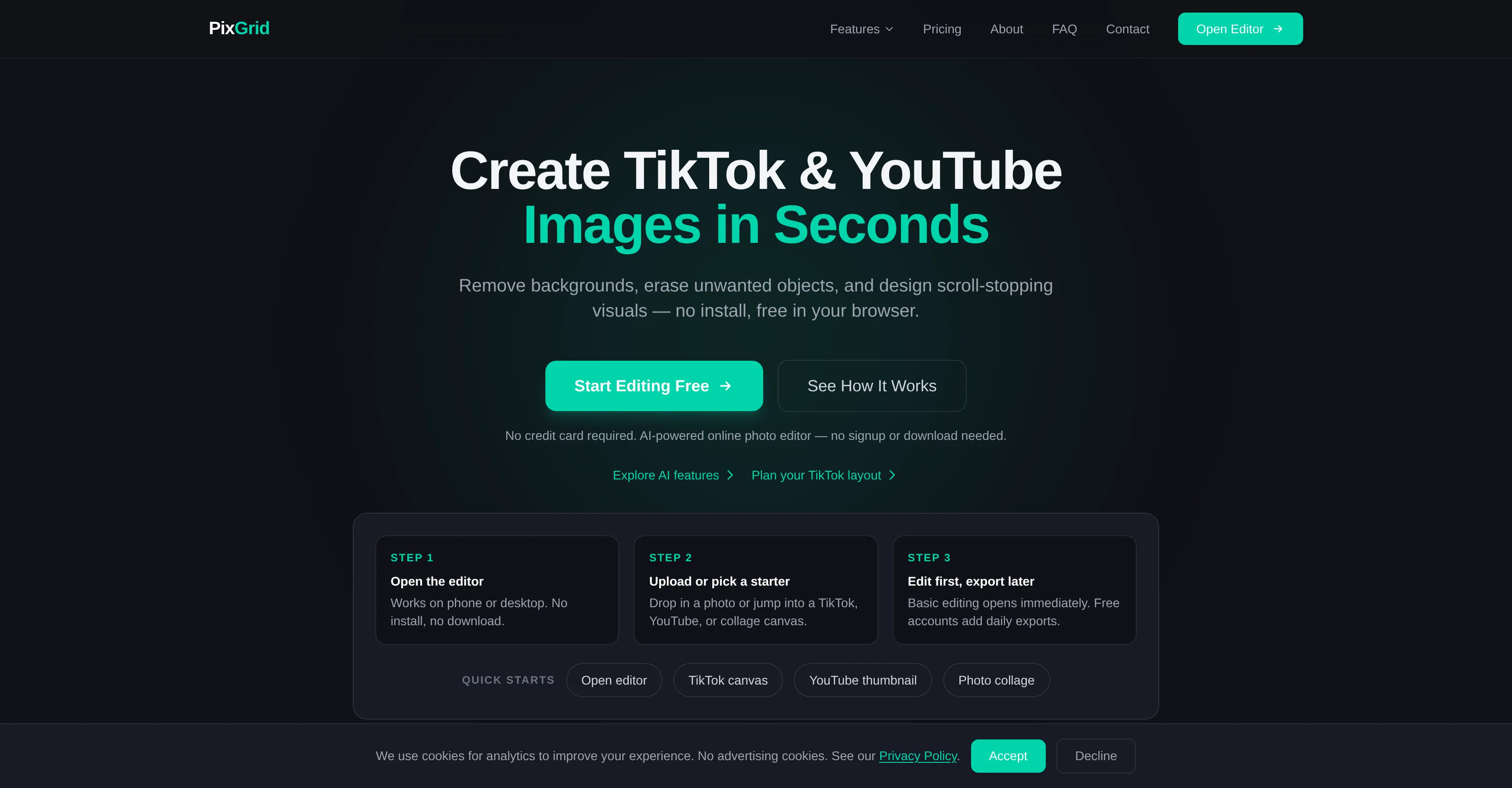 PixGrid screenshot