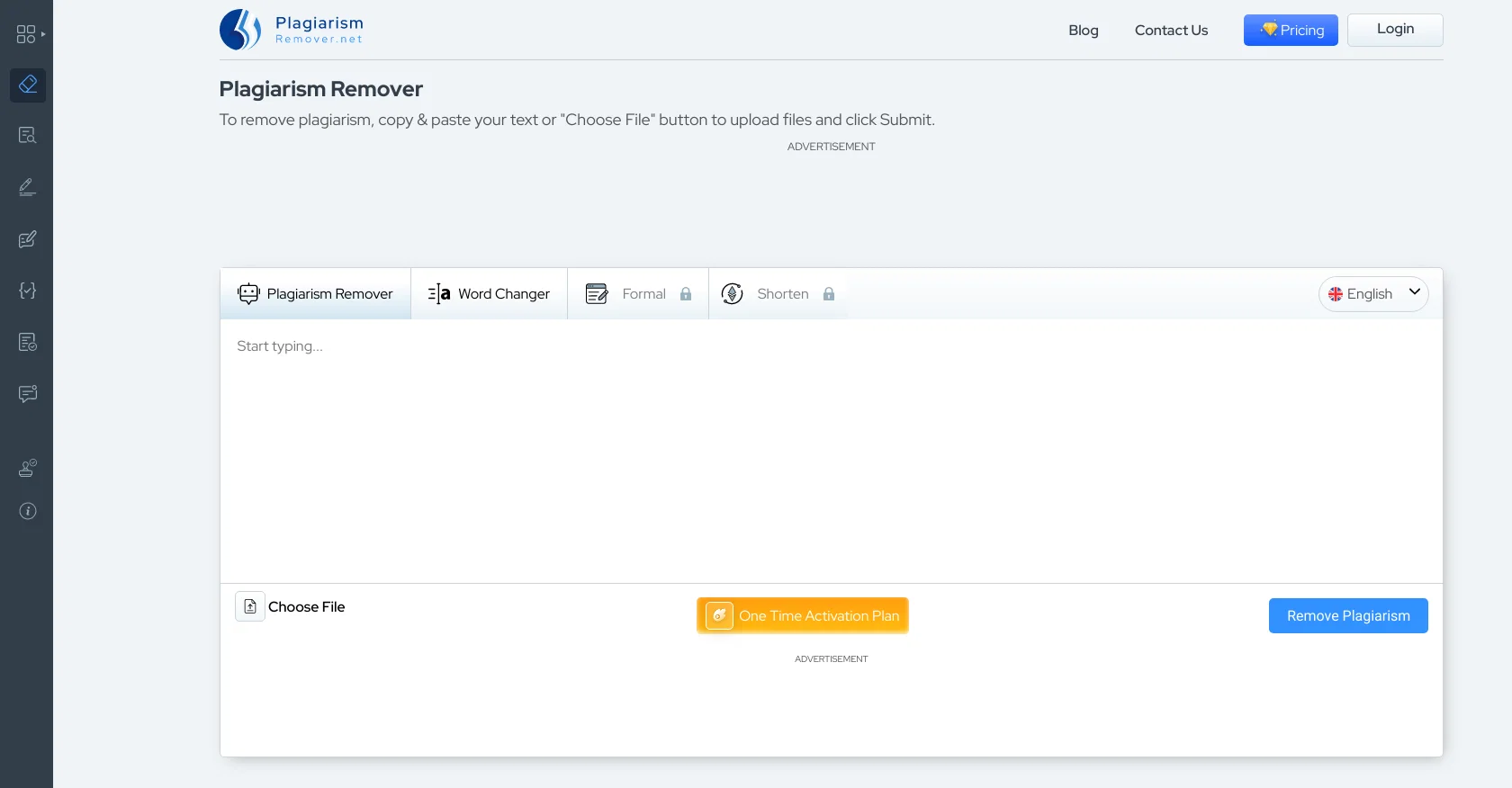 Plagiarismremover screenshot