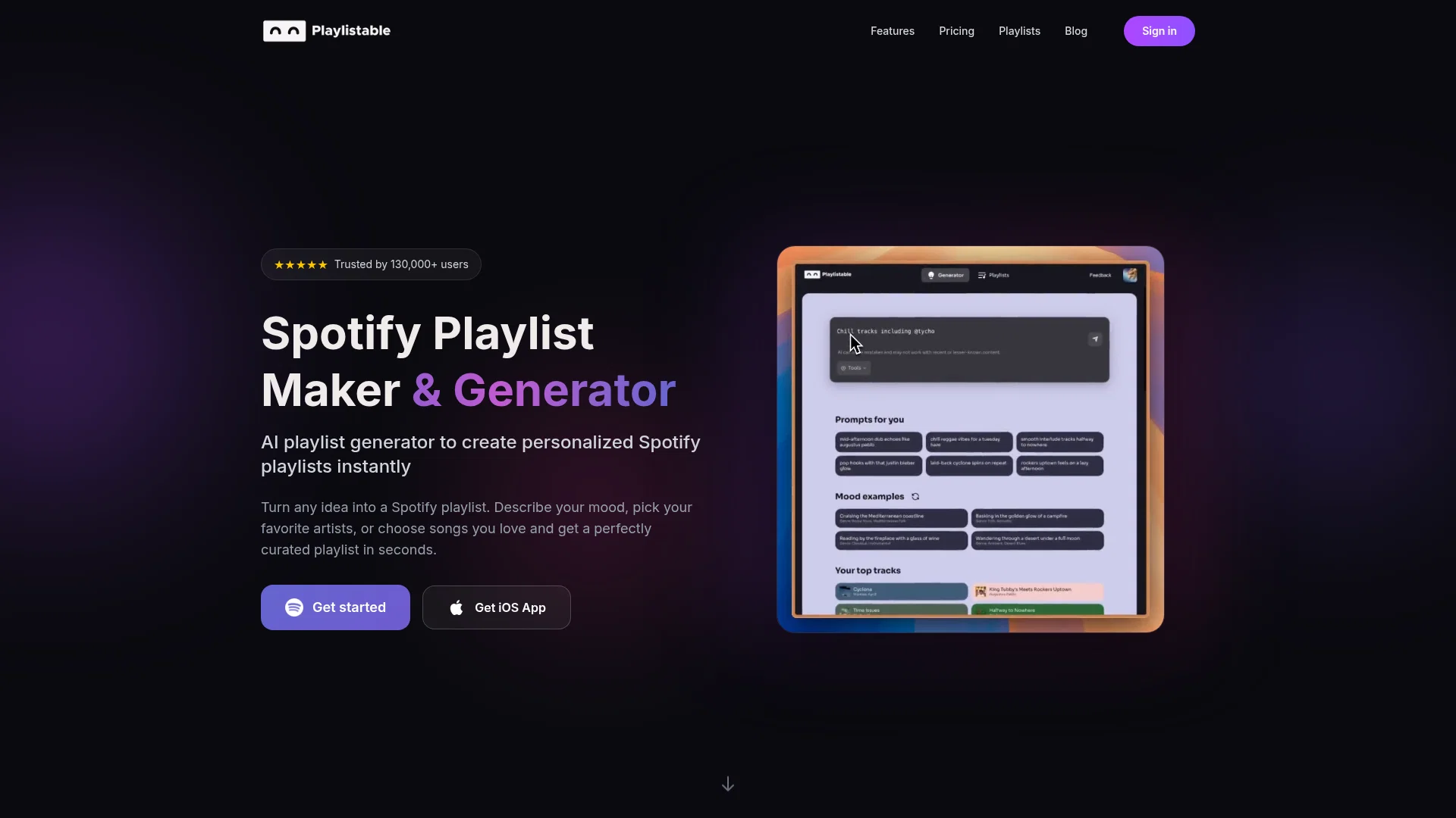 Playlistable screenshot