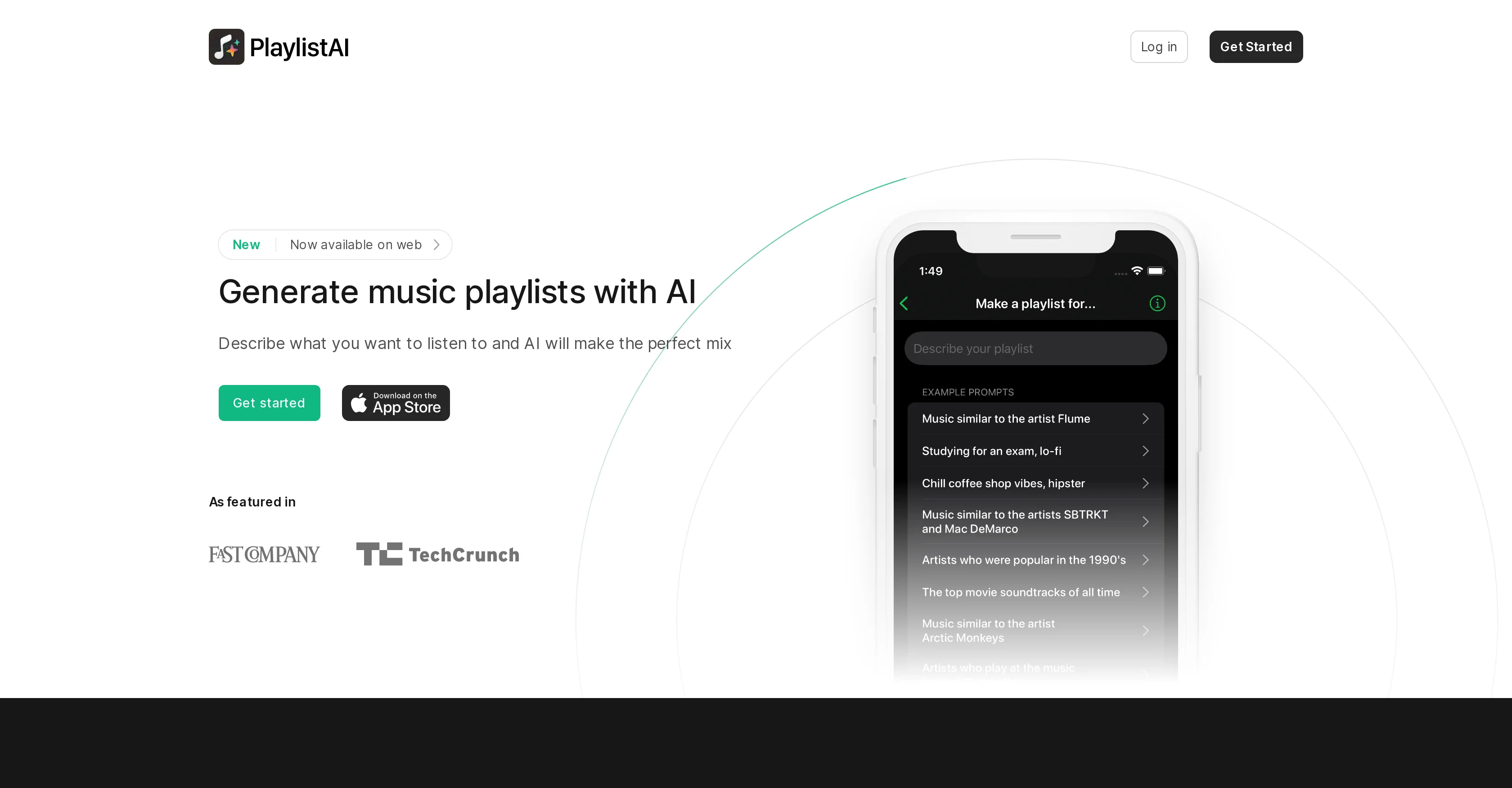 PlaylistAI screenshot