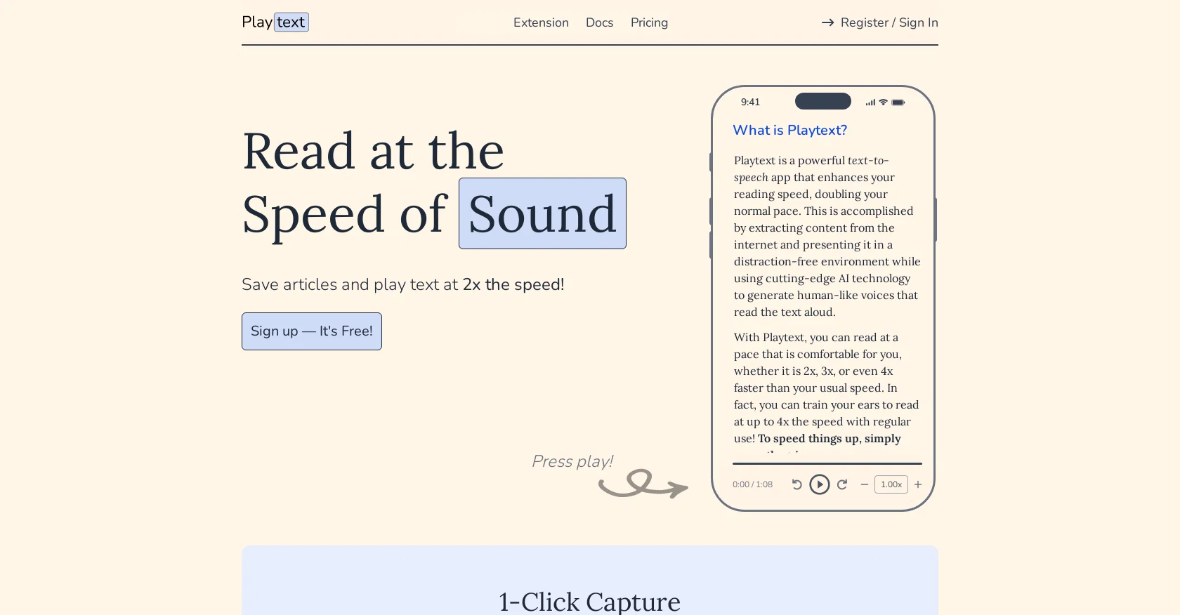 PlayText screenshot