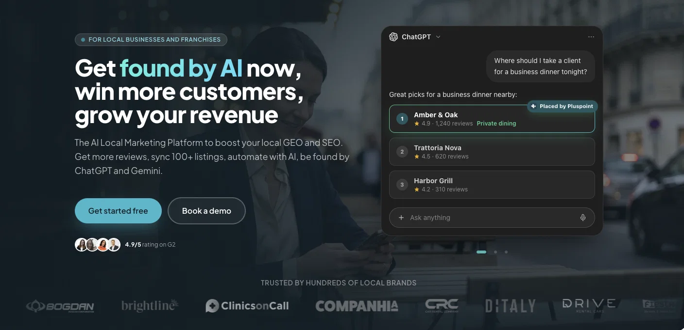 Pluspoint – AI Local Marketing & Reviews screenshot