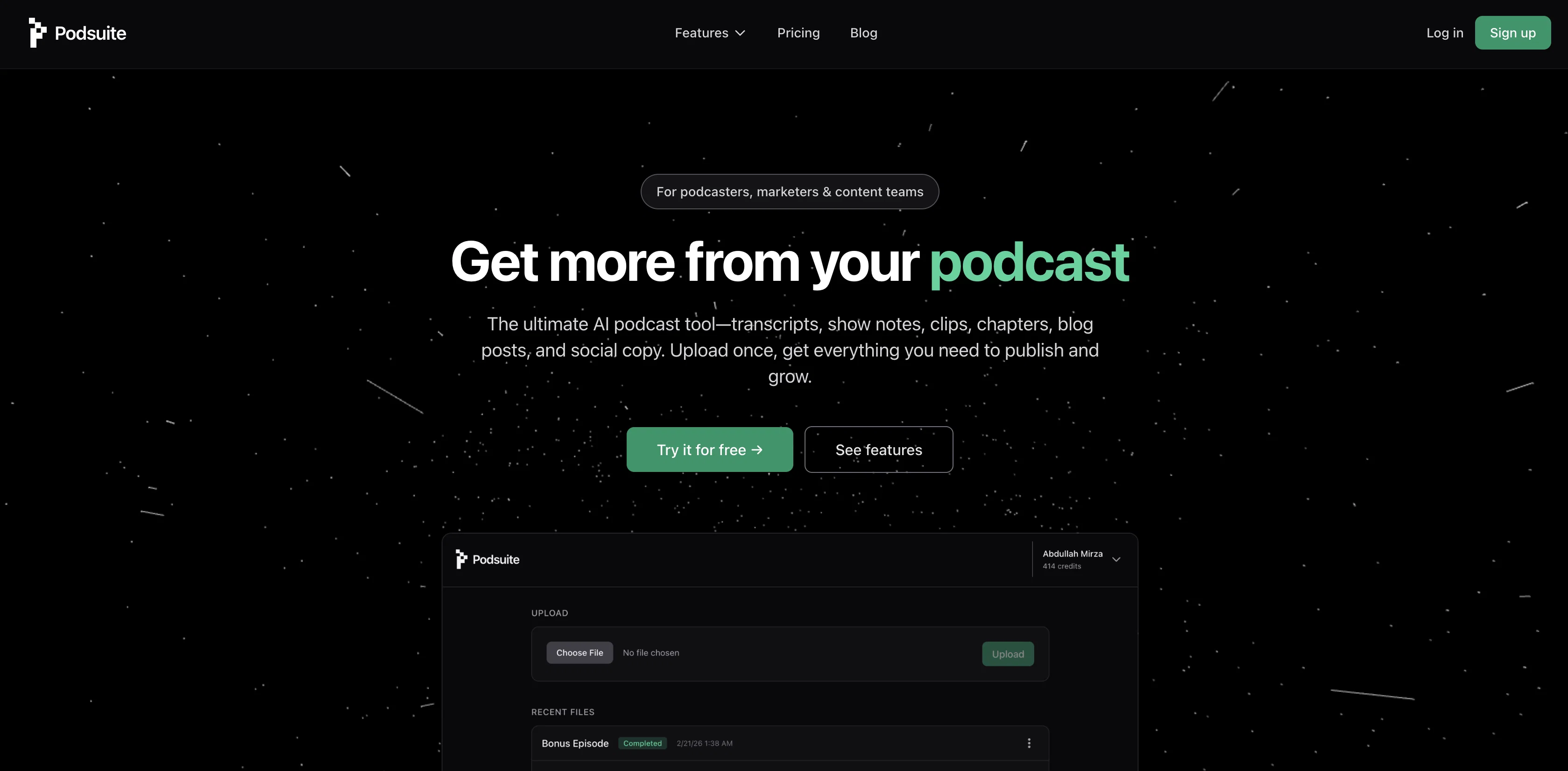 Podsuite screenshot