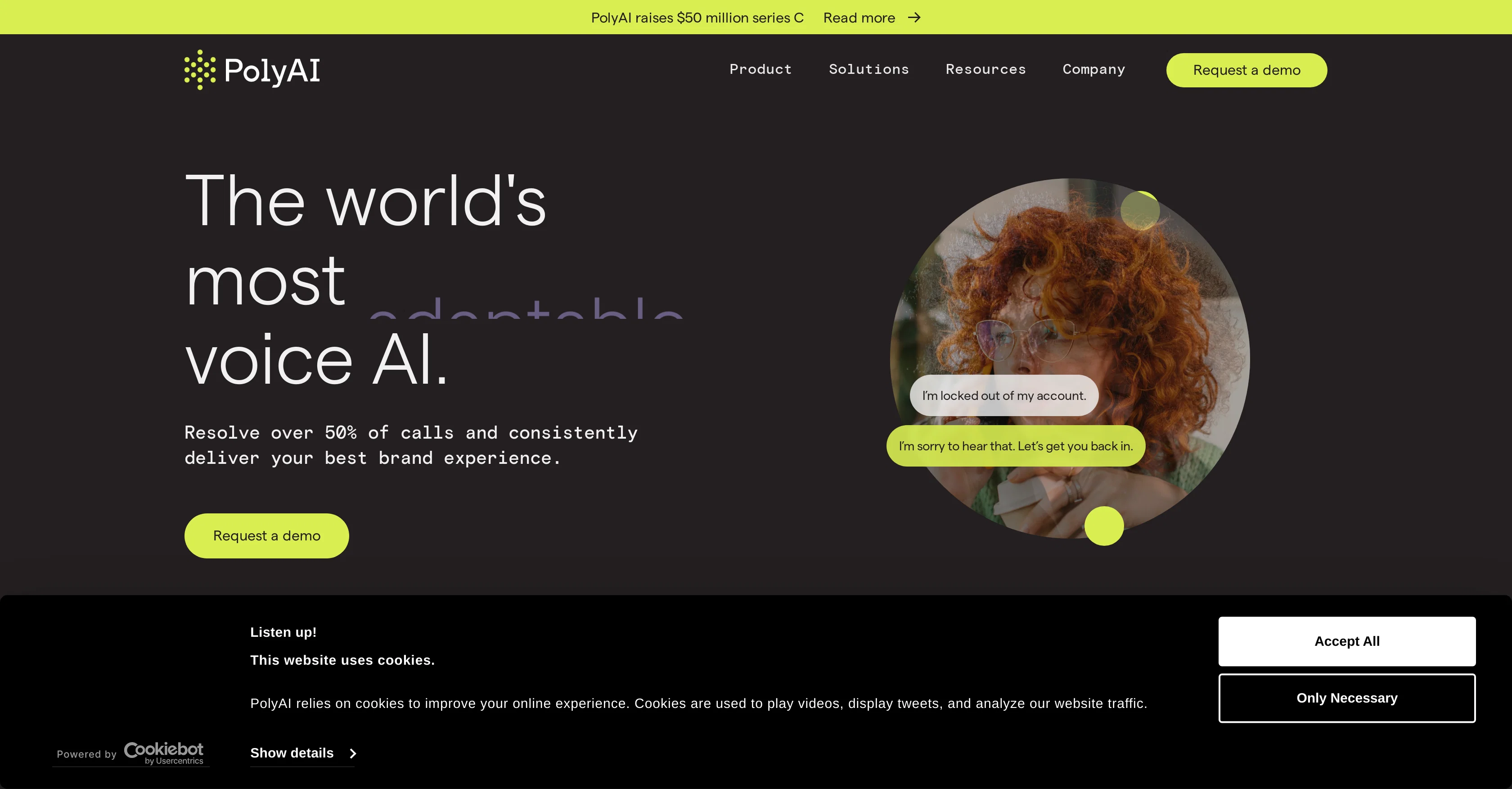 PolyAI Voice Assistant screenshot