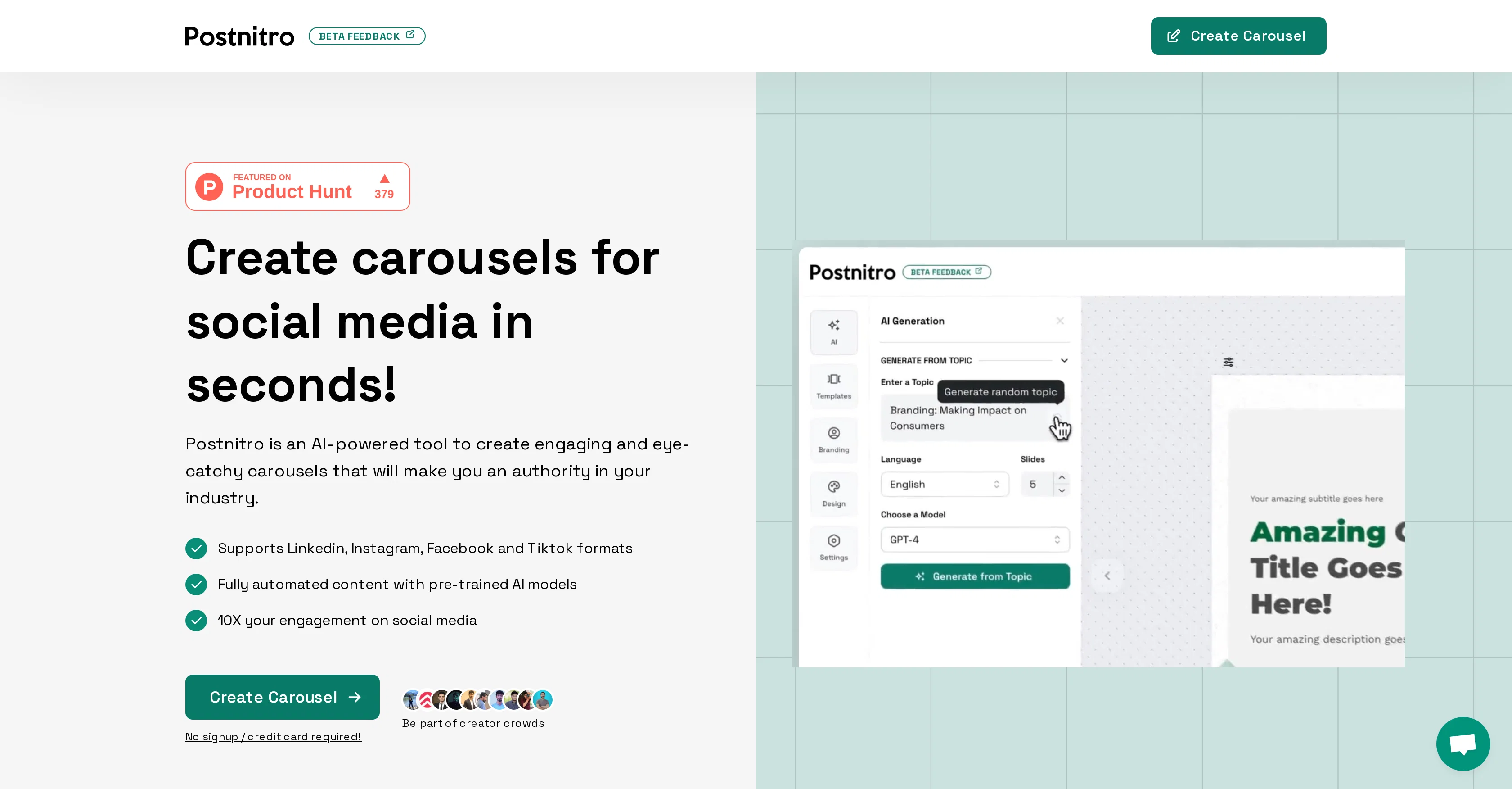 PostNitro screenshot