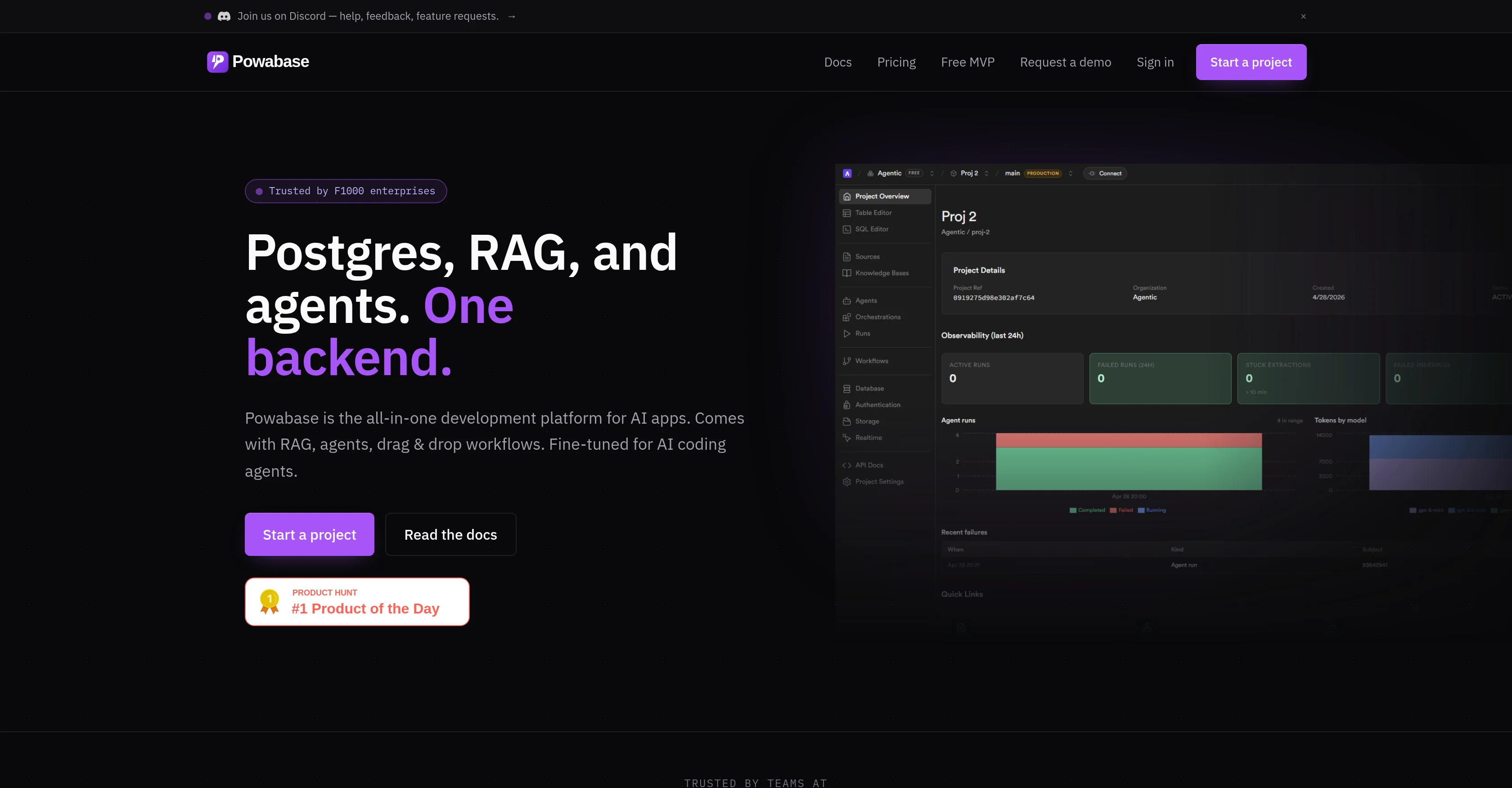 Powabase screenshot