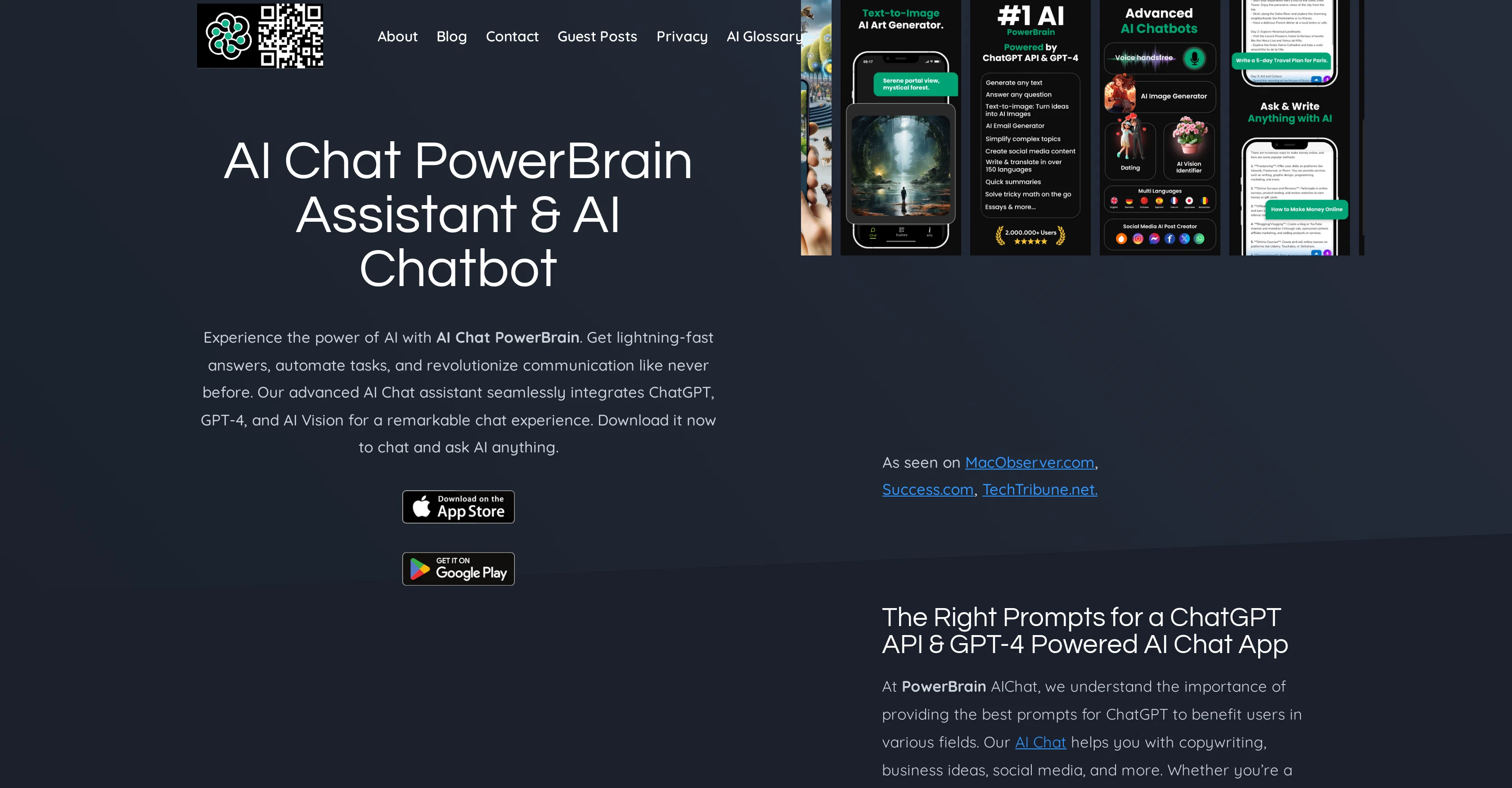 PowerBrain AI Chat screenshot