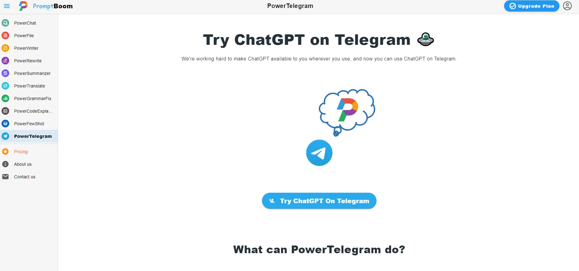 PowerTelegram screenshot