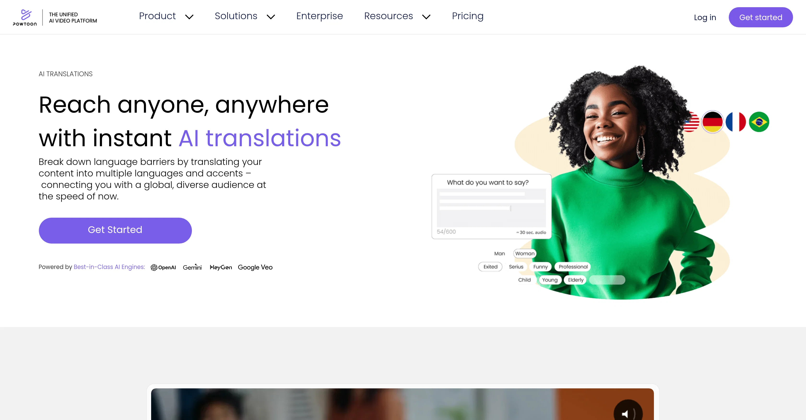 Powtoon - Video Translation Tool screenshot