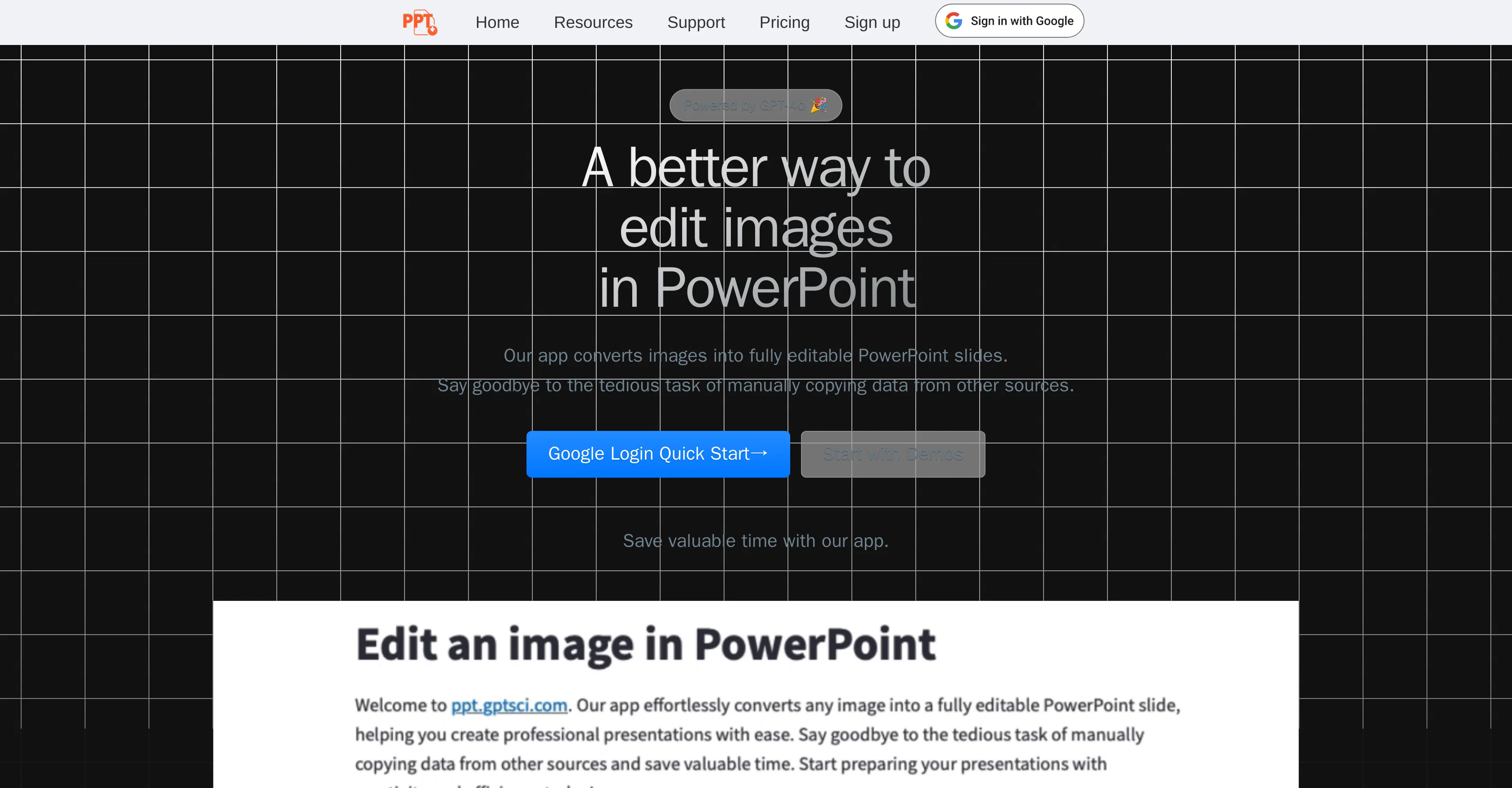 PPT GPTSci screenshot