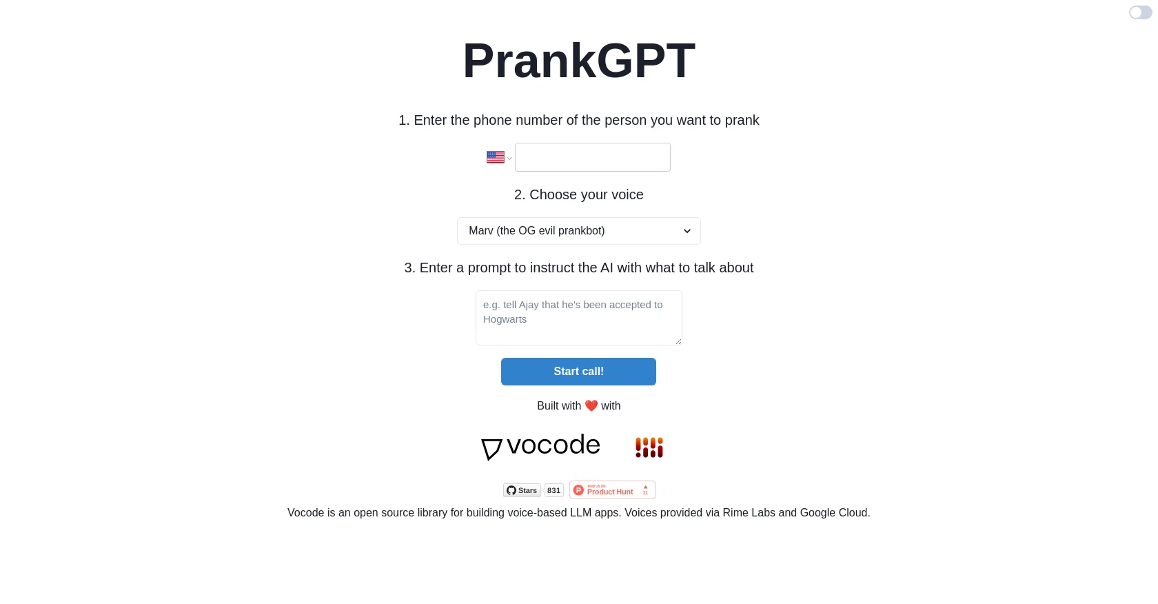Prankgpt screenshot