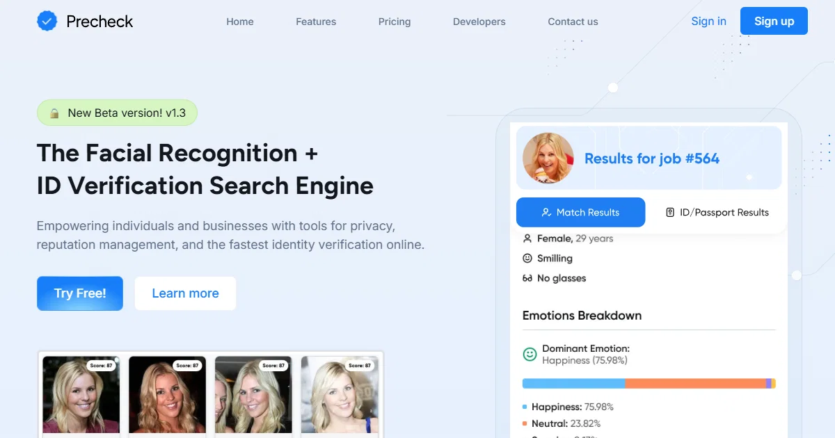 PreCheck.ai screenshot