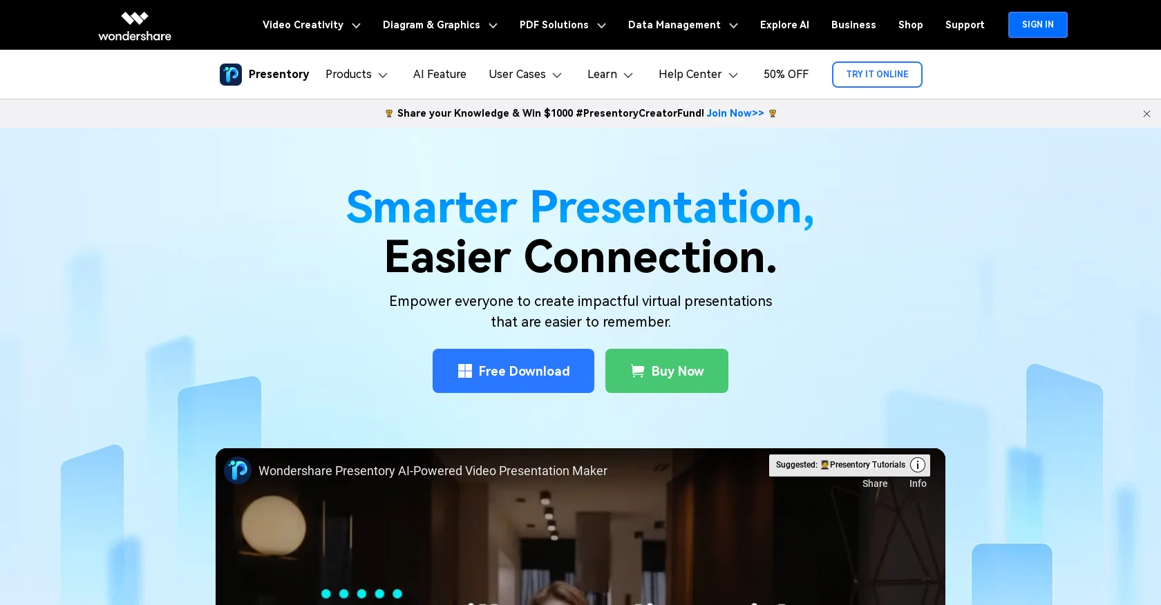 Presentory screenshot