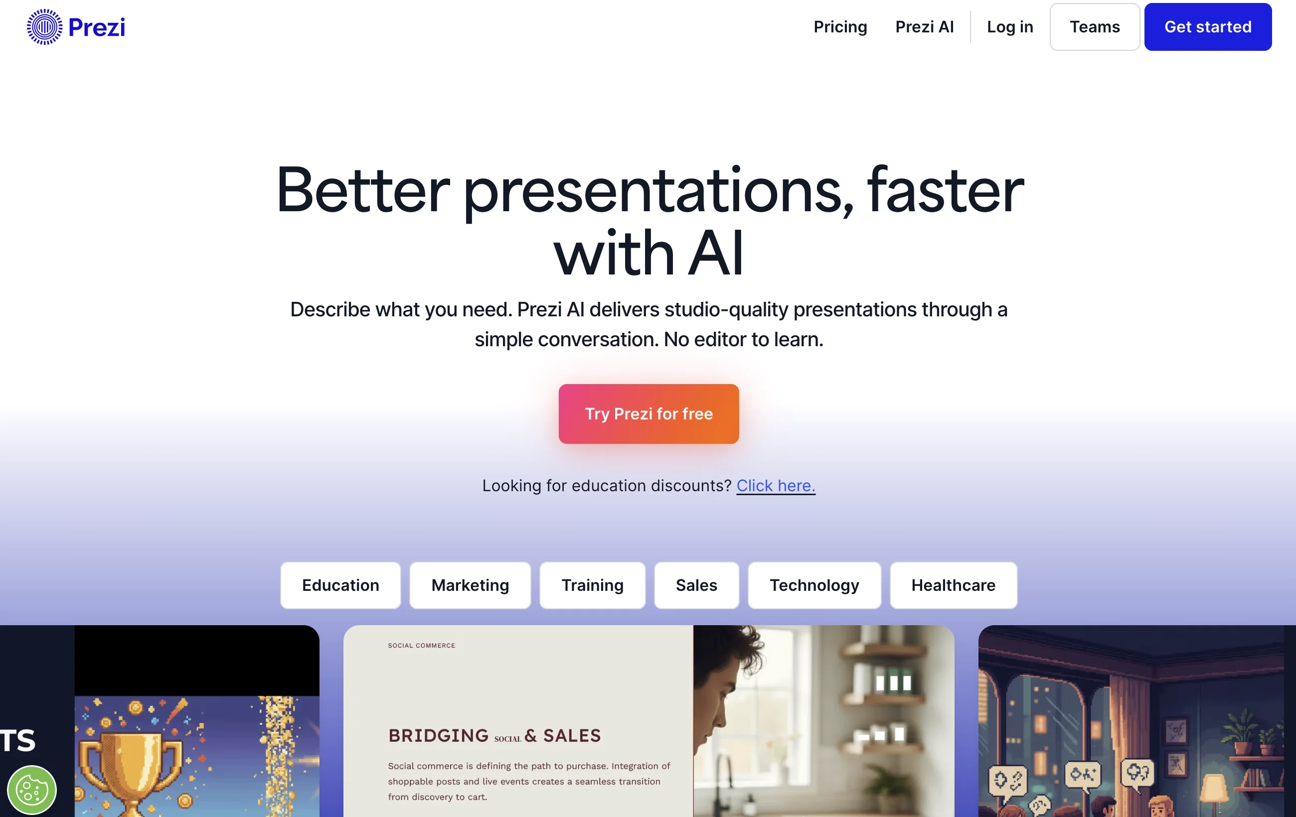 Prezi screenshot