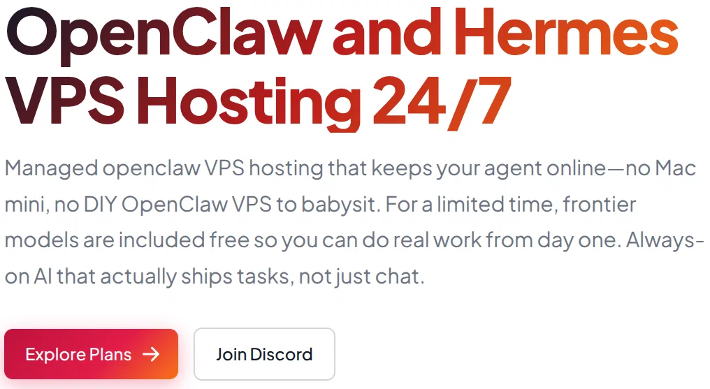 VPS for OpenClaw+Hermes screenshot