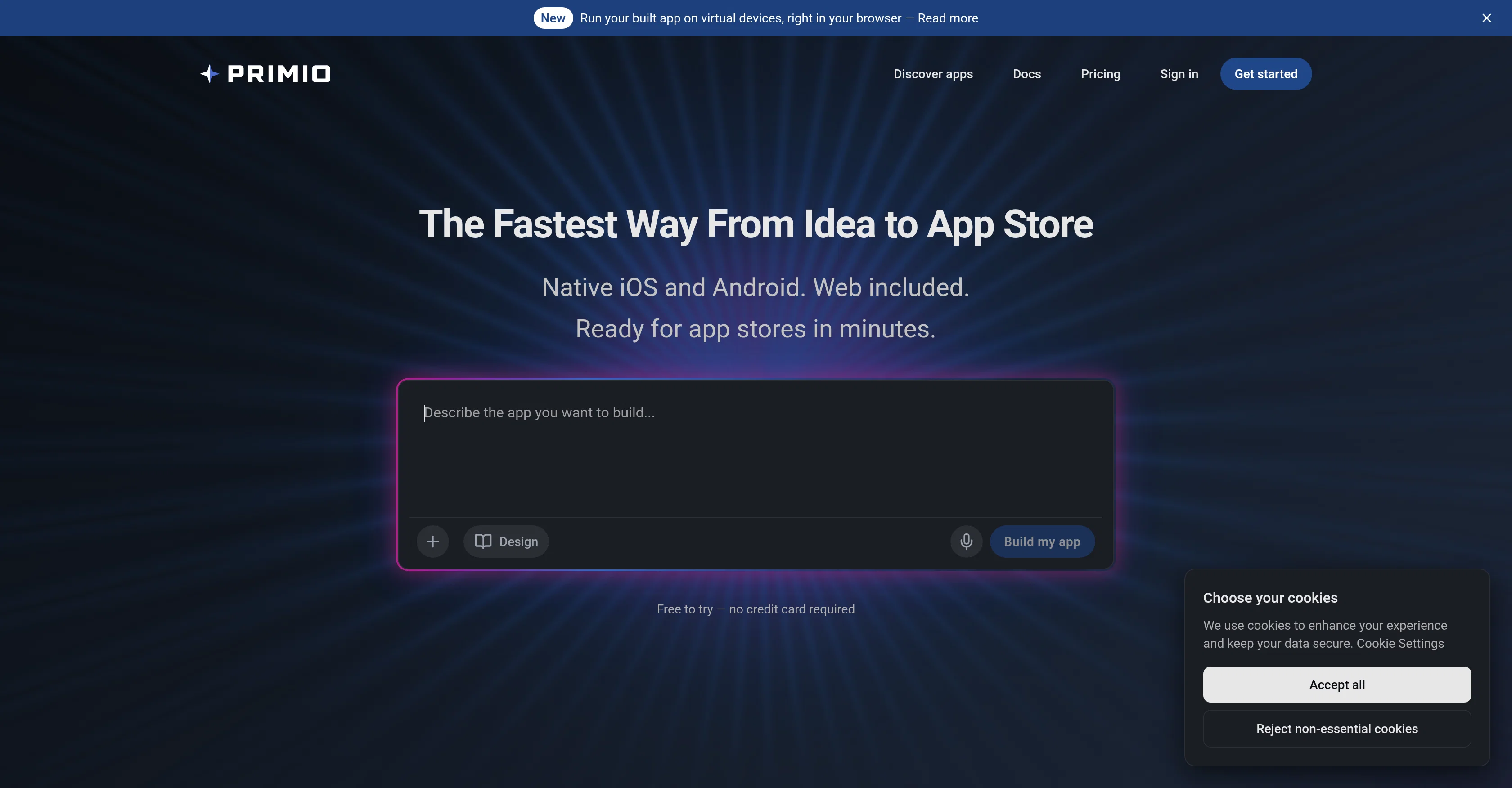 Primio screenshot