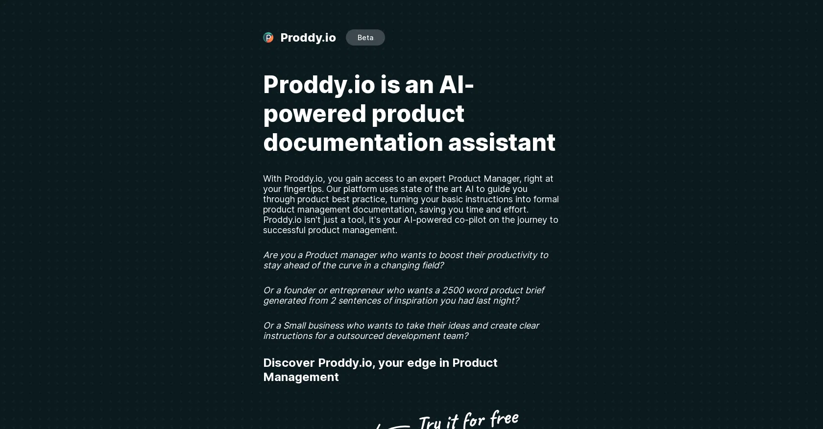 Proddy screenshot