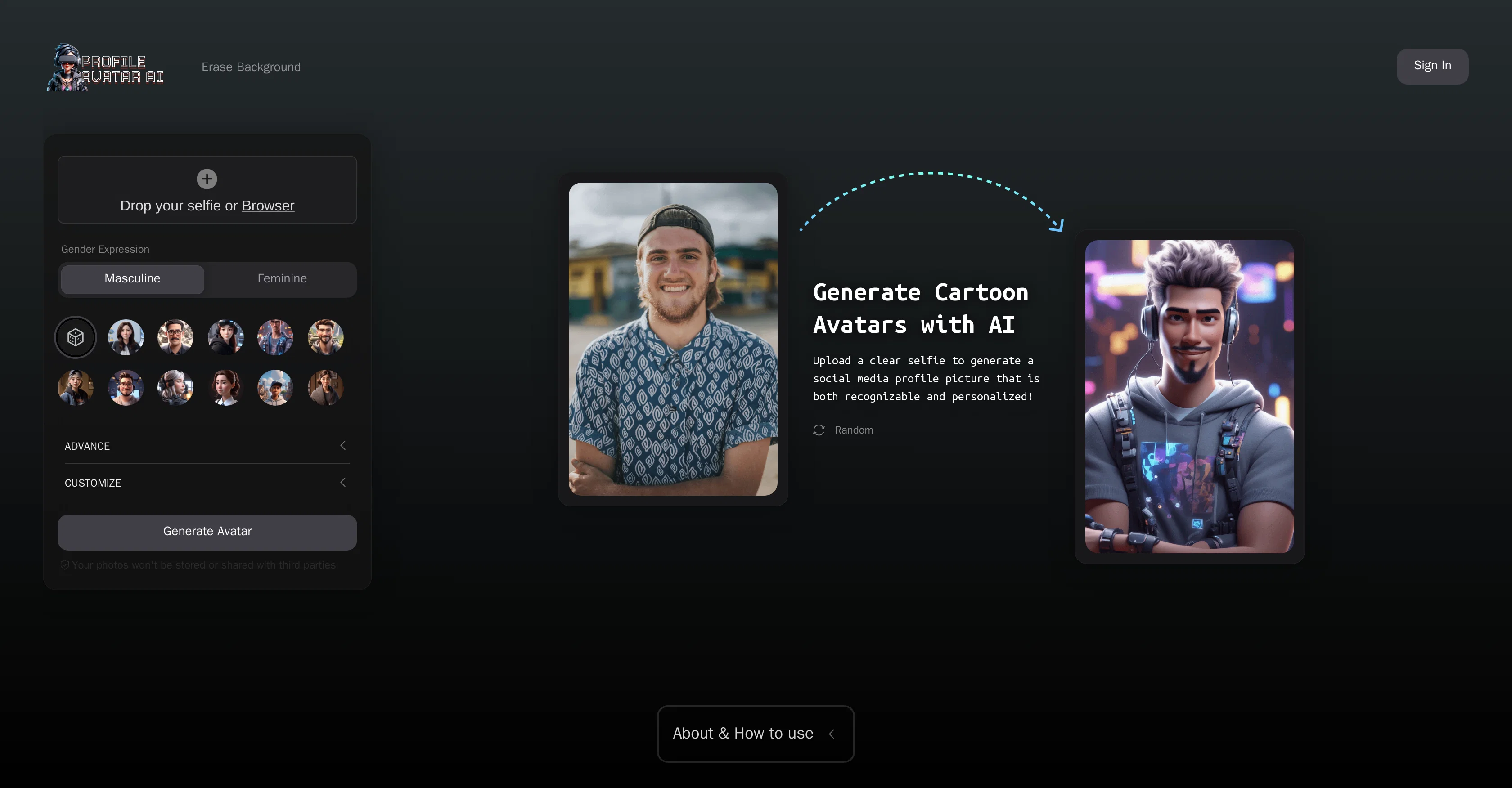Profile Avatar AI screenshot