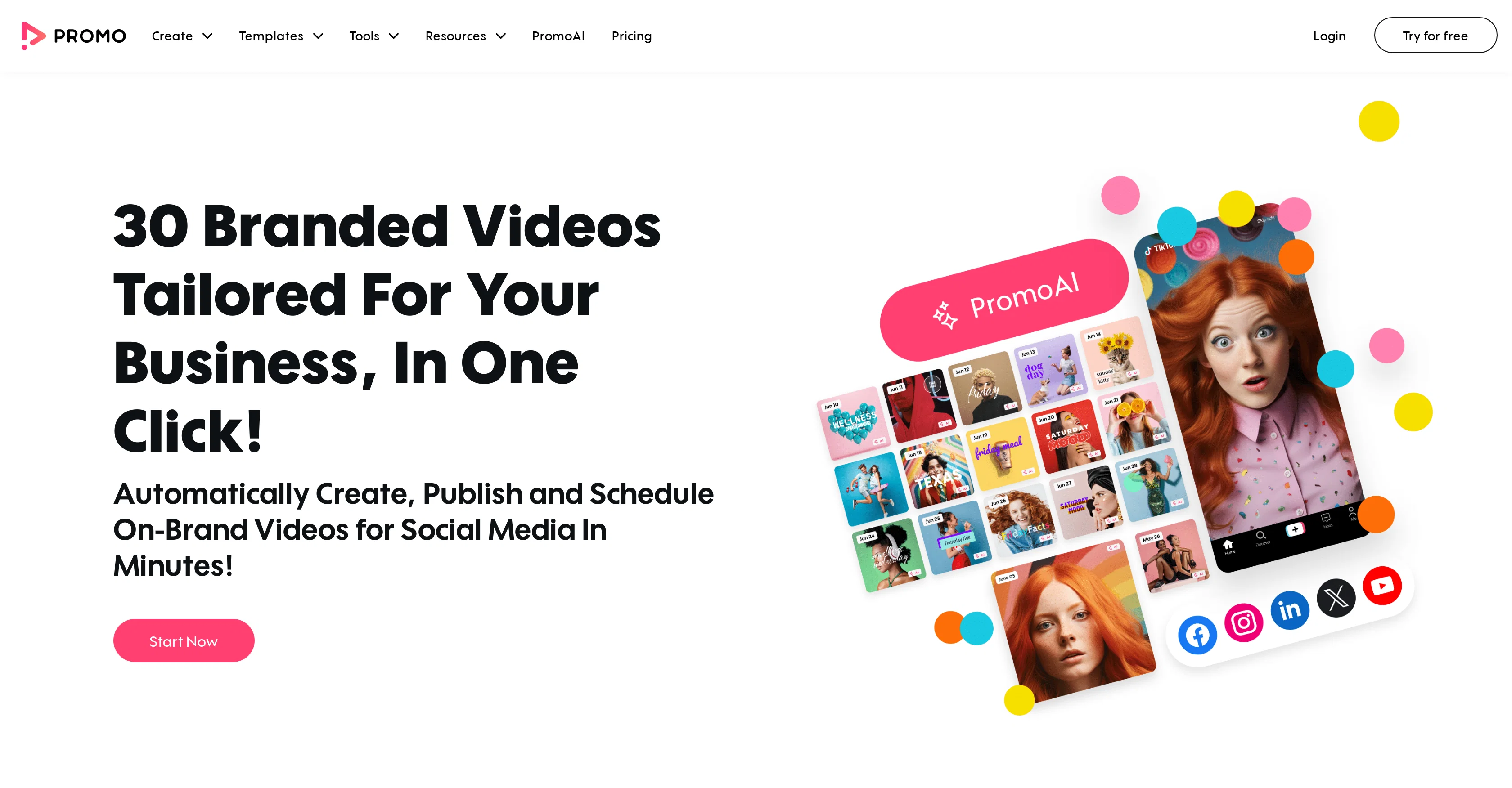 PromoAI Content Planner screenshot