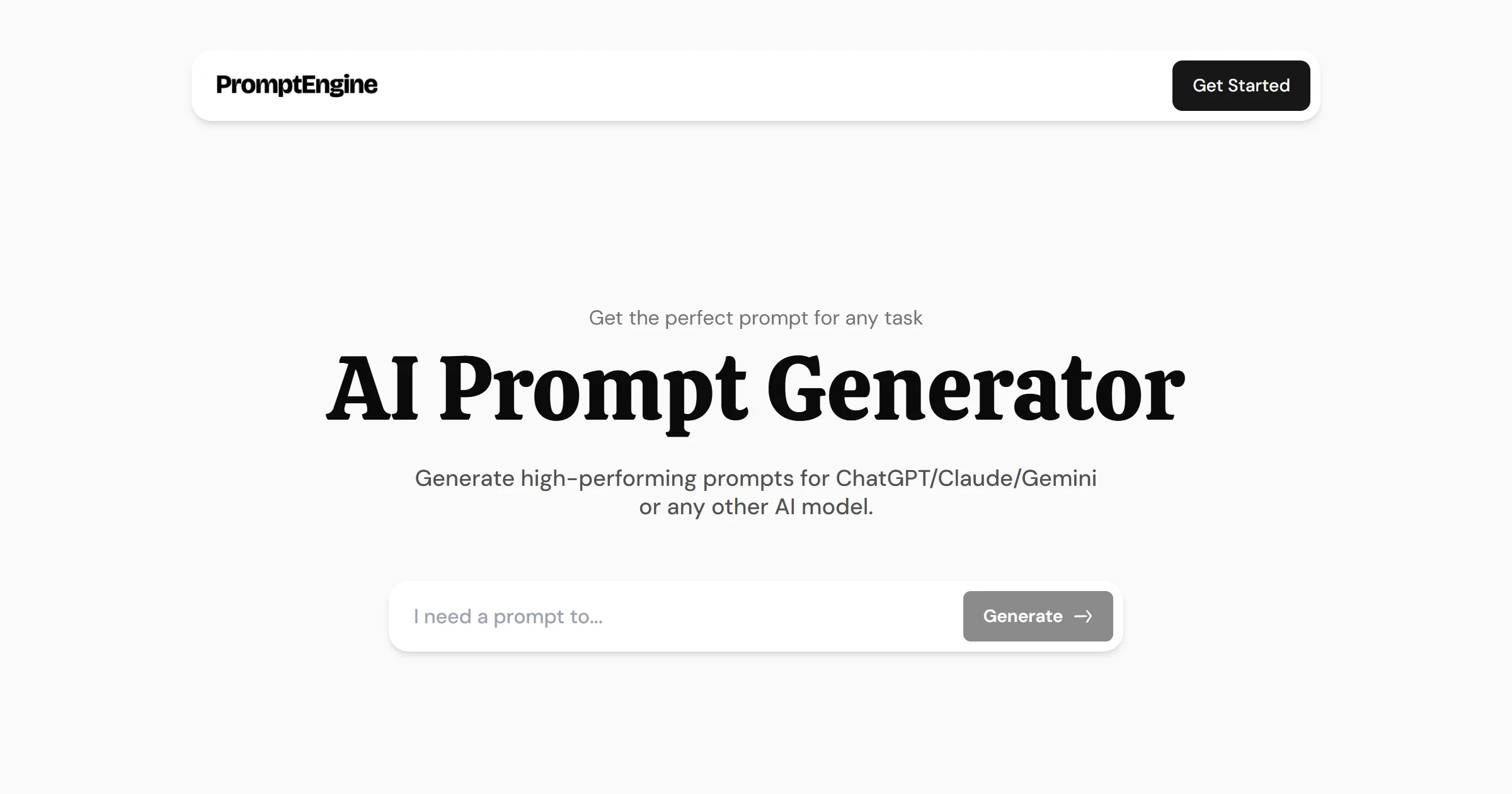 Prompt Engine screenshot