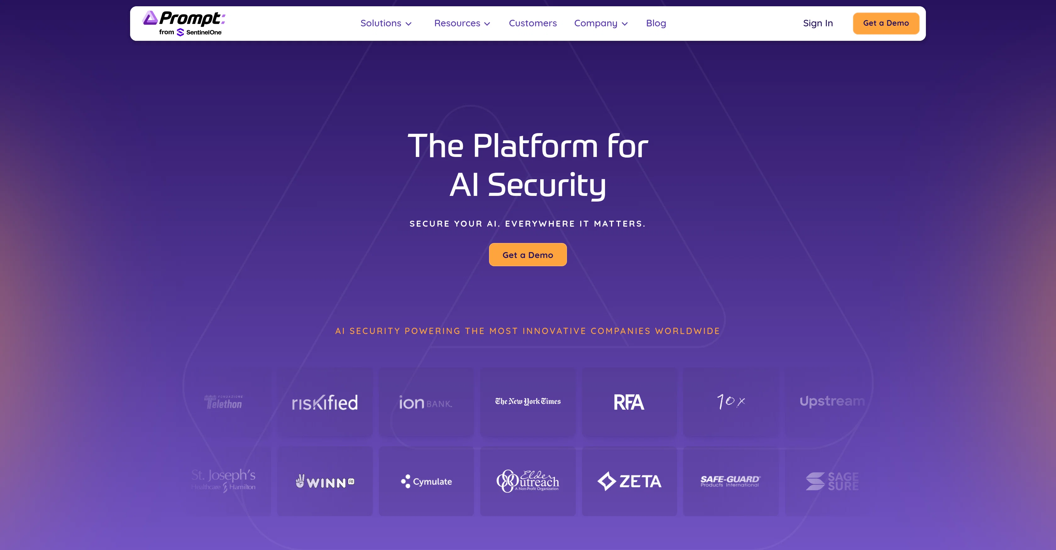 Prompt Security by SentinelOne screenshot