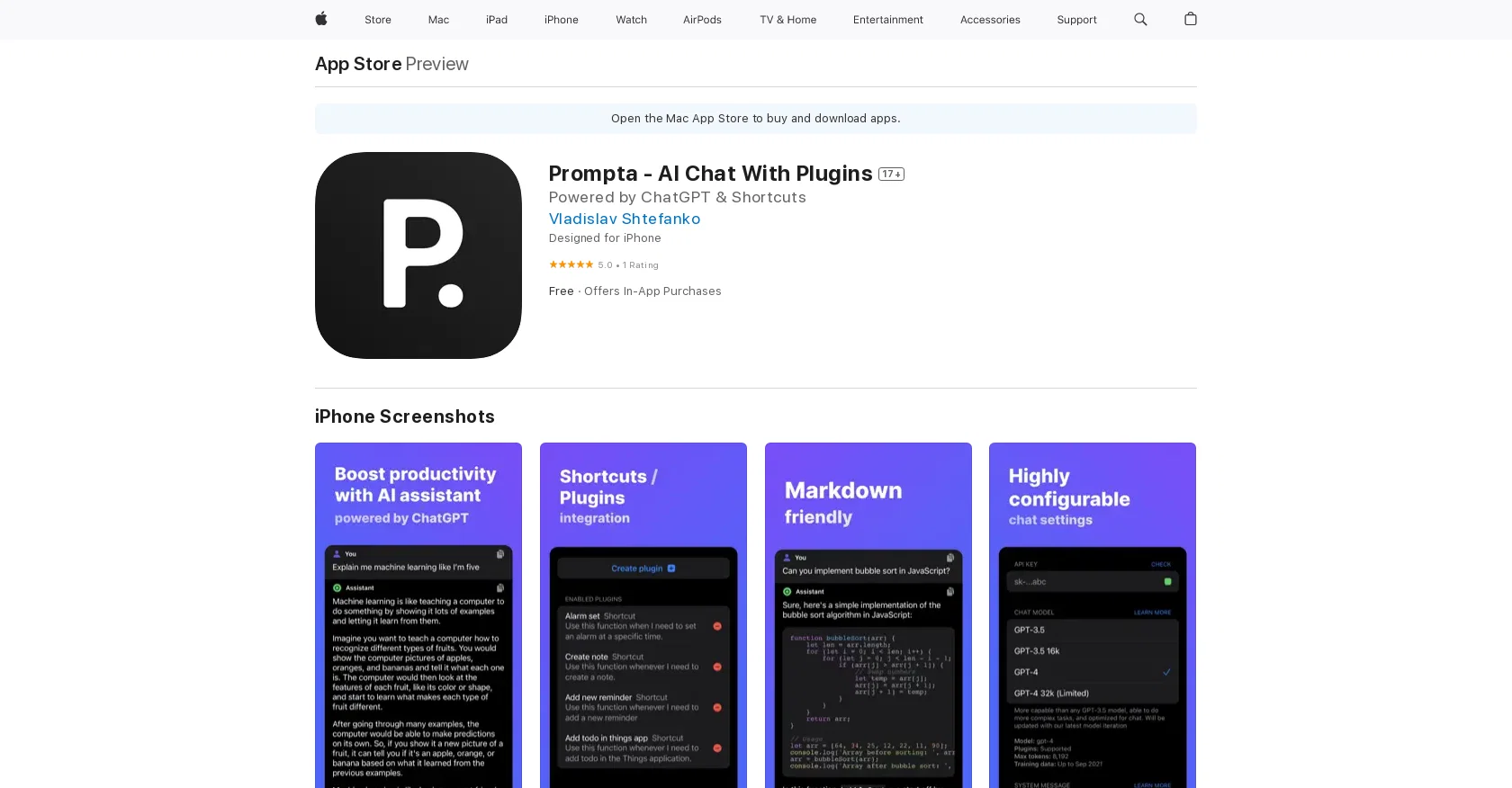Prompta App screenshot