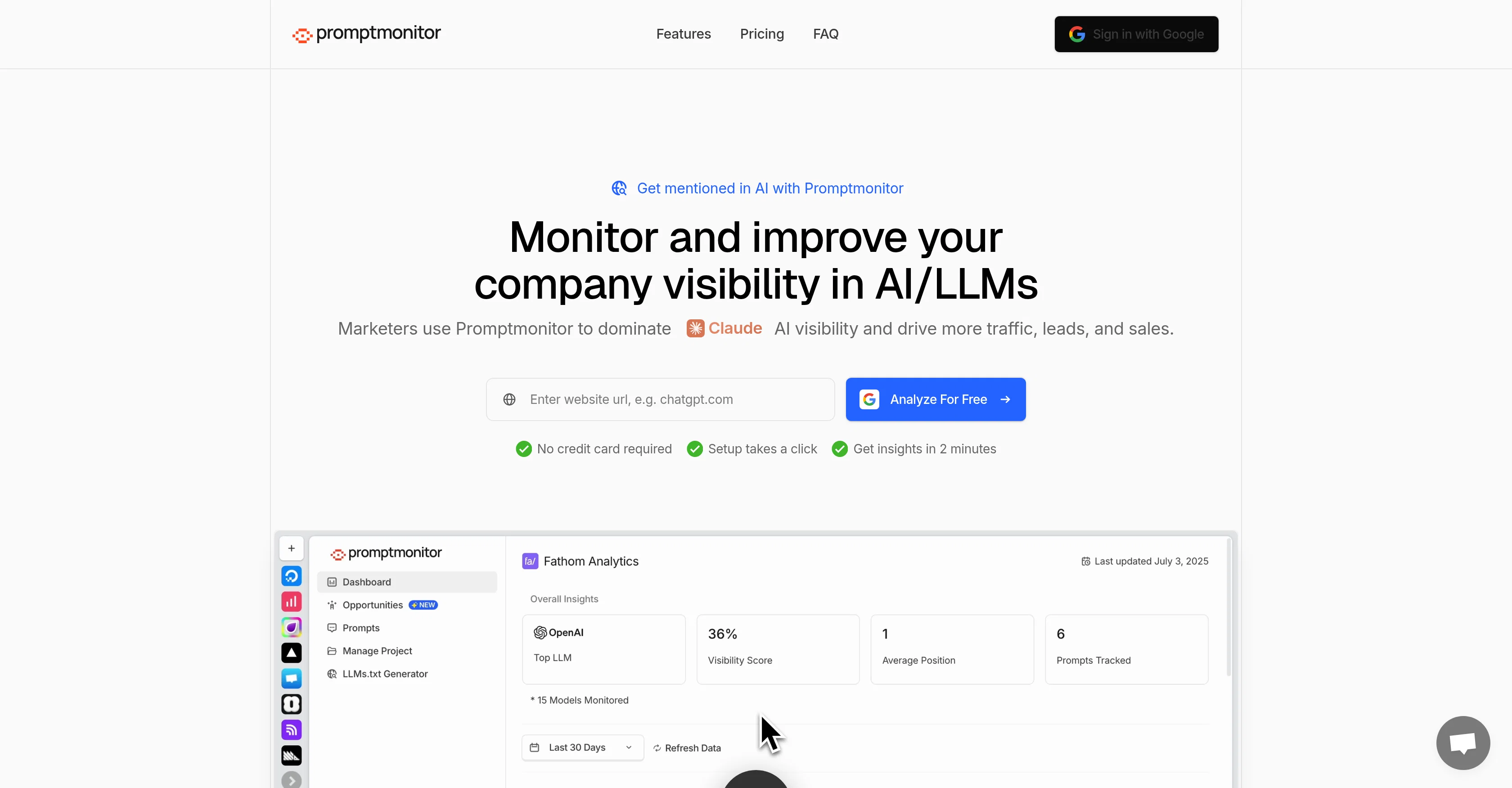 Promptmonitor screenshot