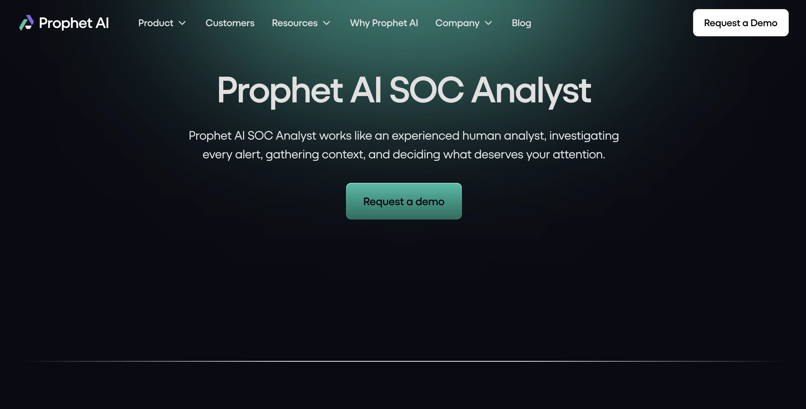 Prophet AI screenshot