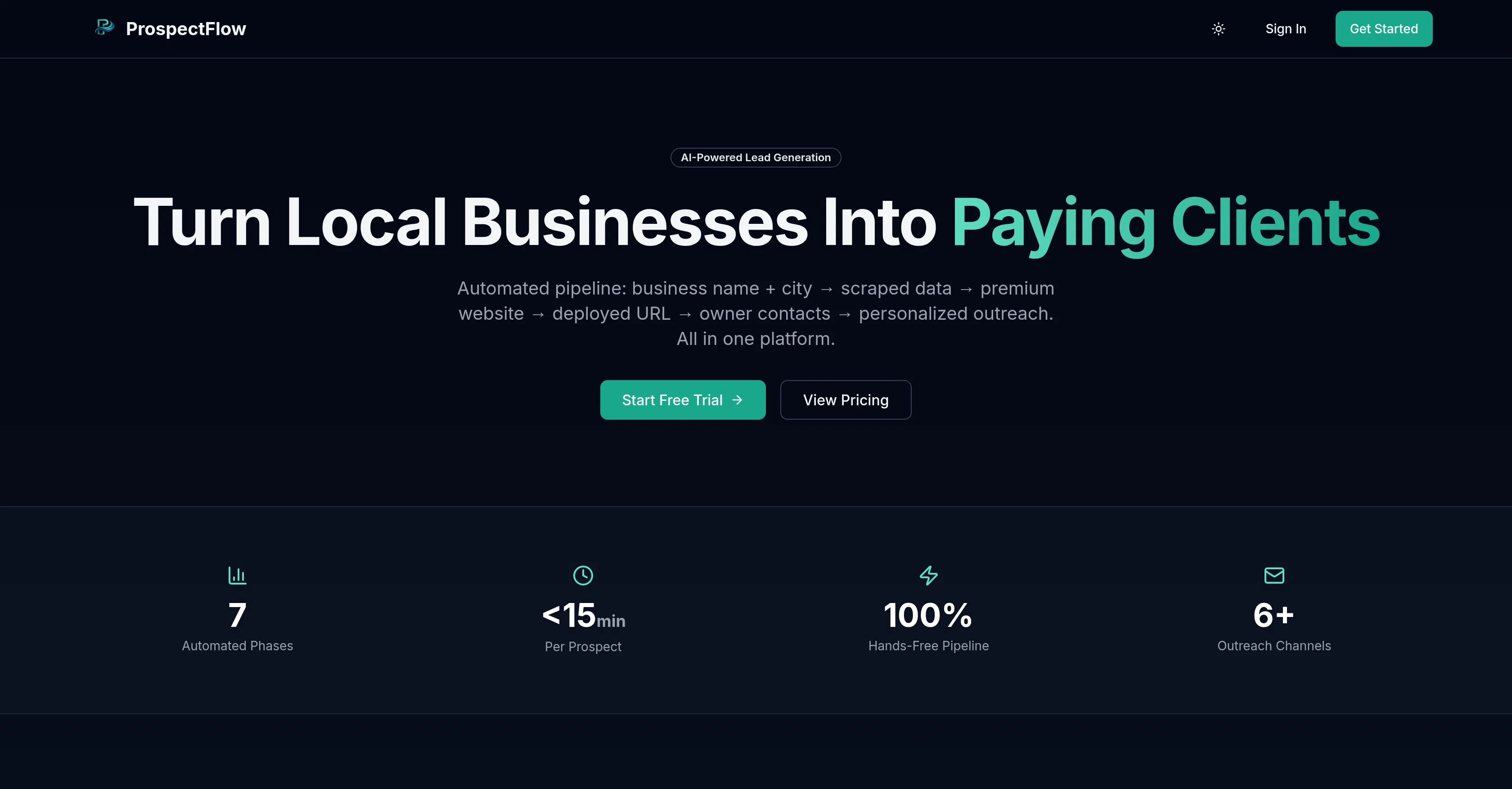 ProspectFlow screenshot