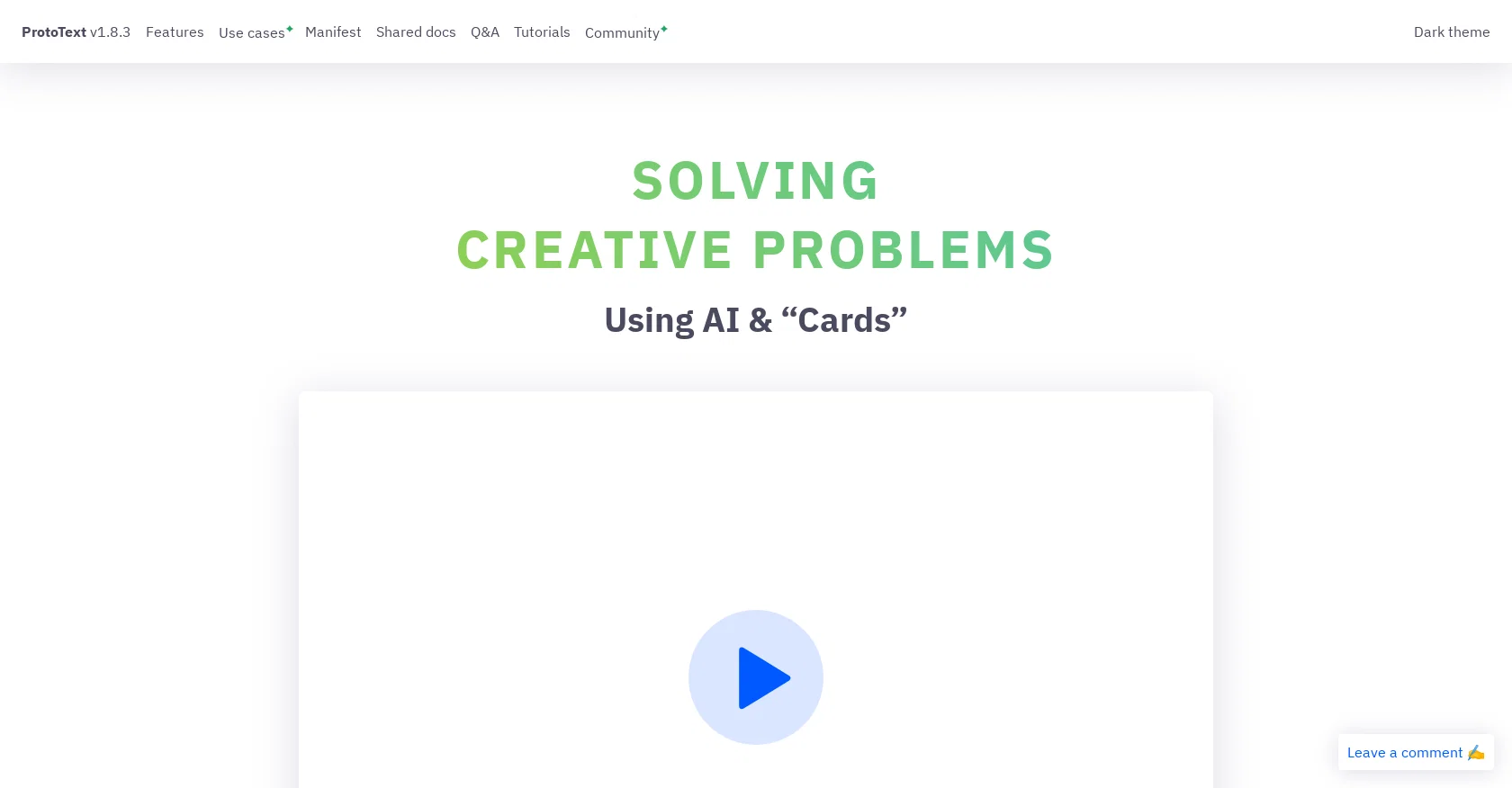 Prototext screenshot