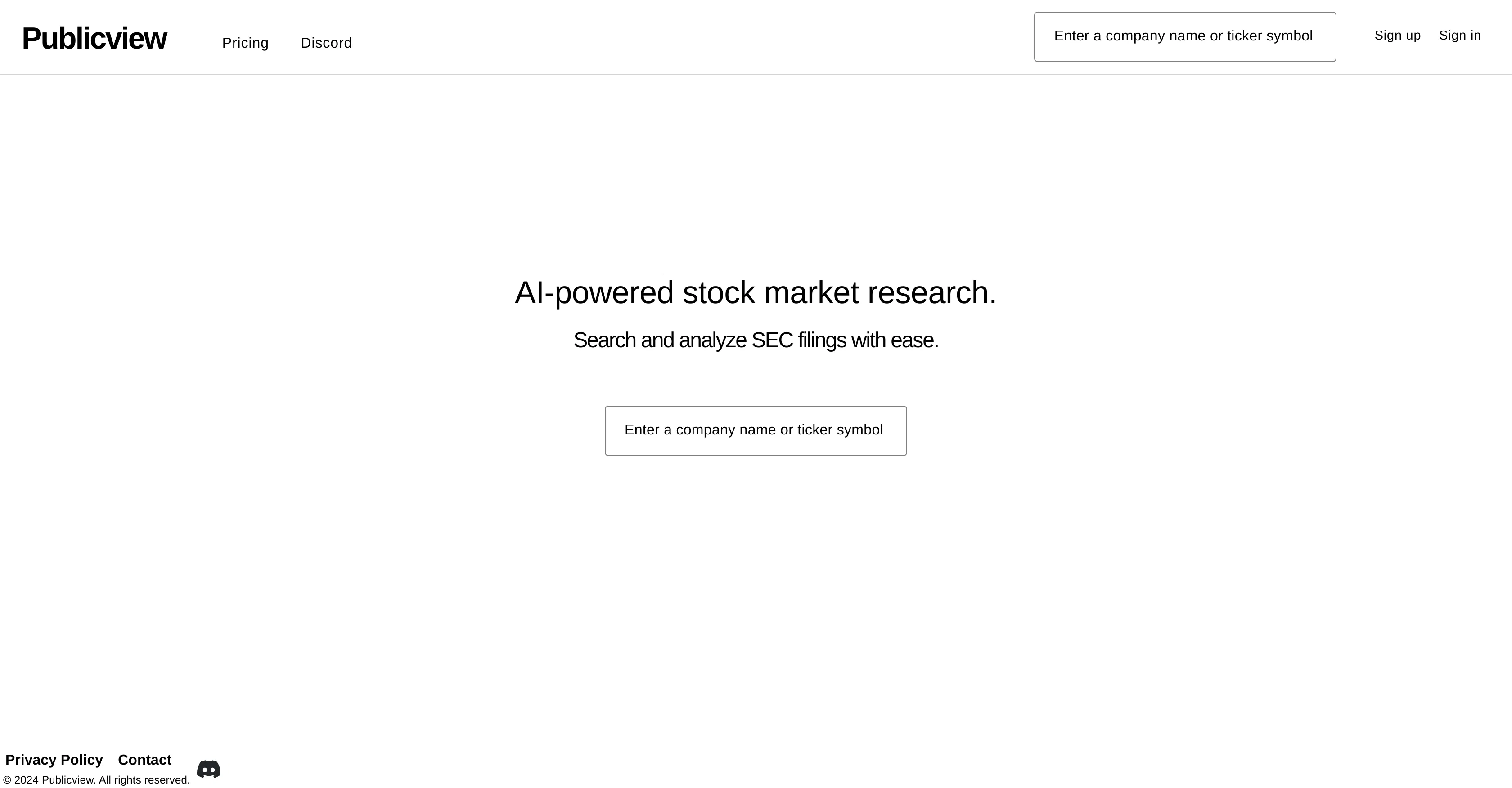 Publicview screenshot