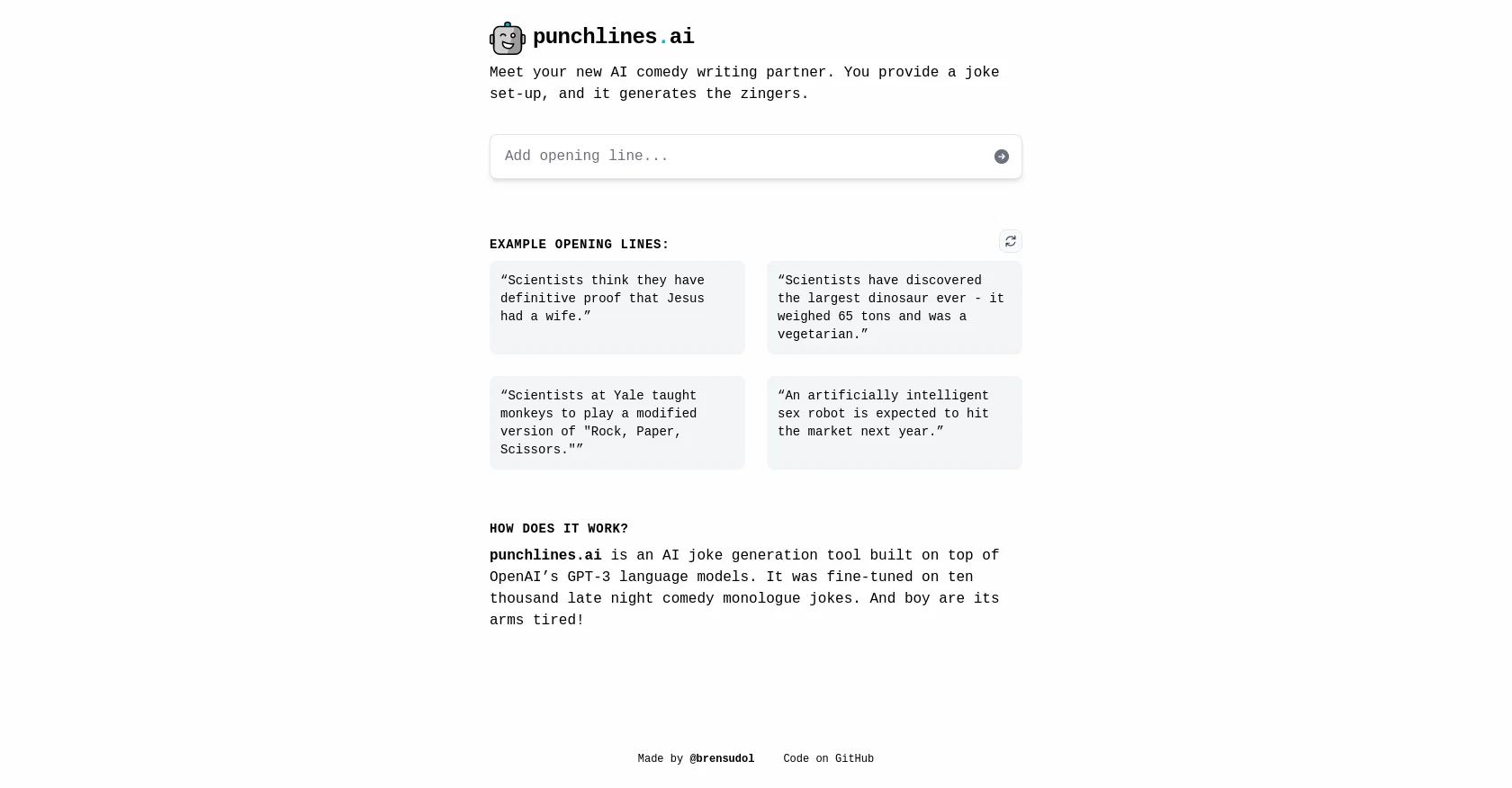 Punchlines screenshot