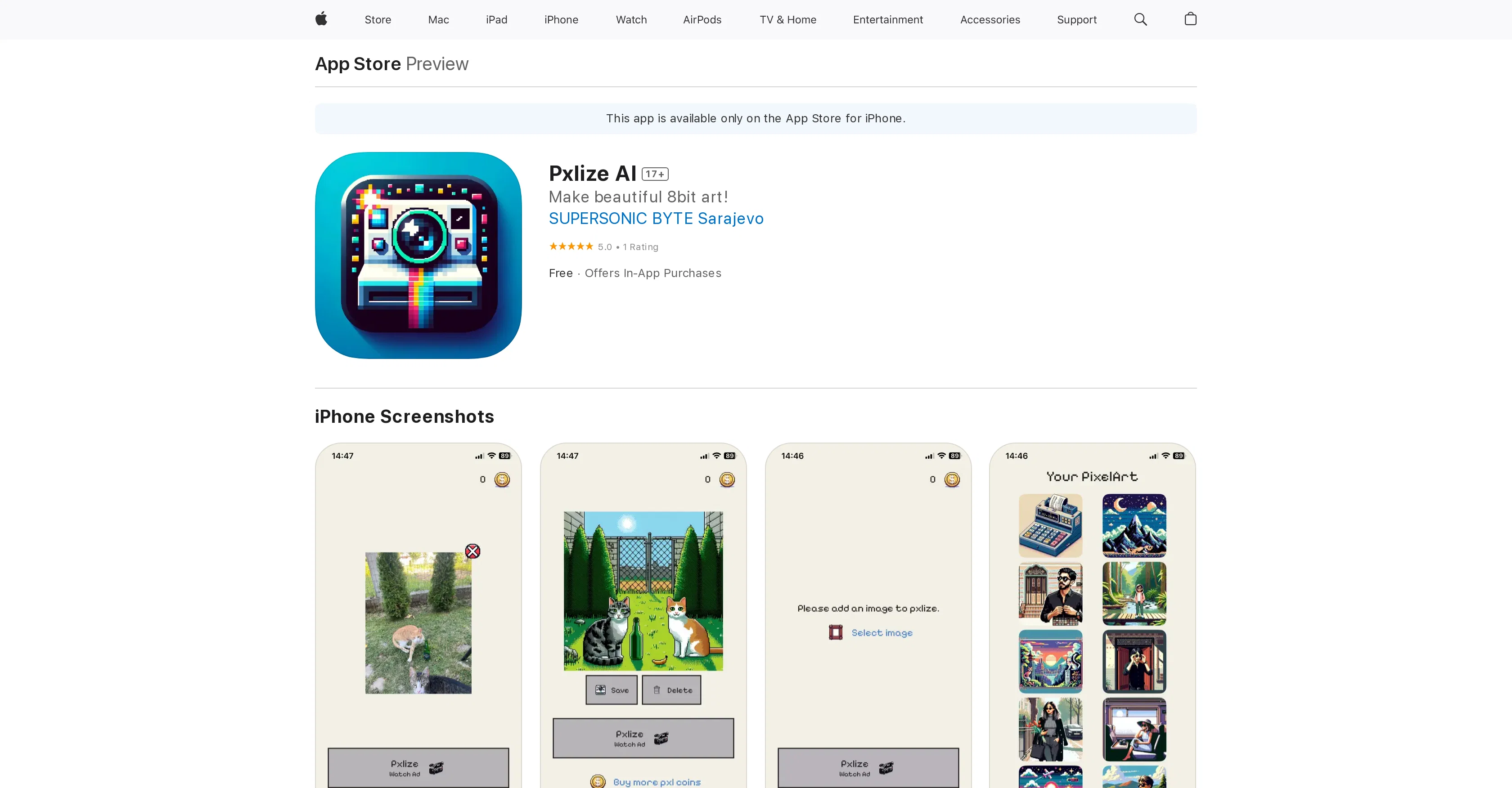 Pxlize AI screenshot