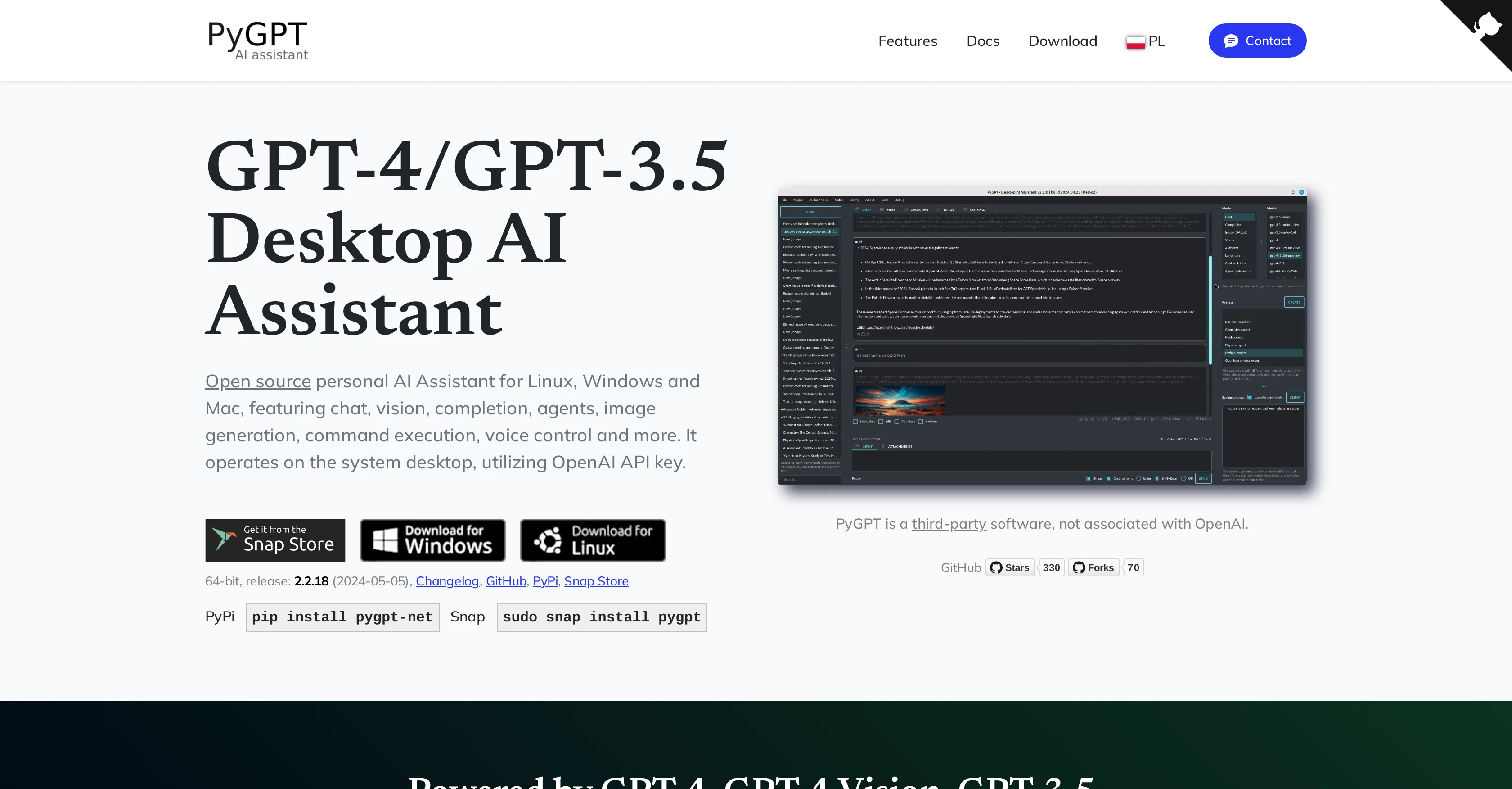 PyGPT screenshot